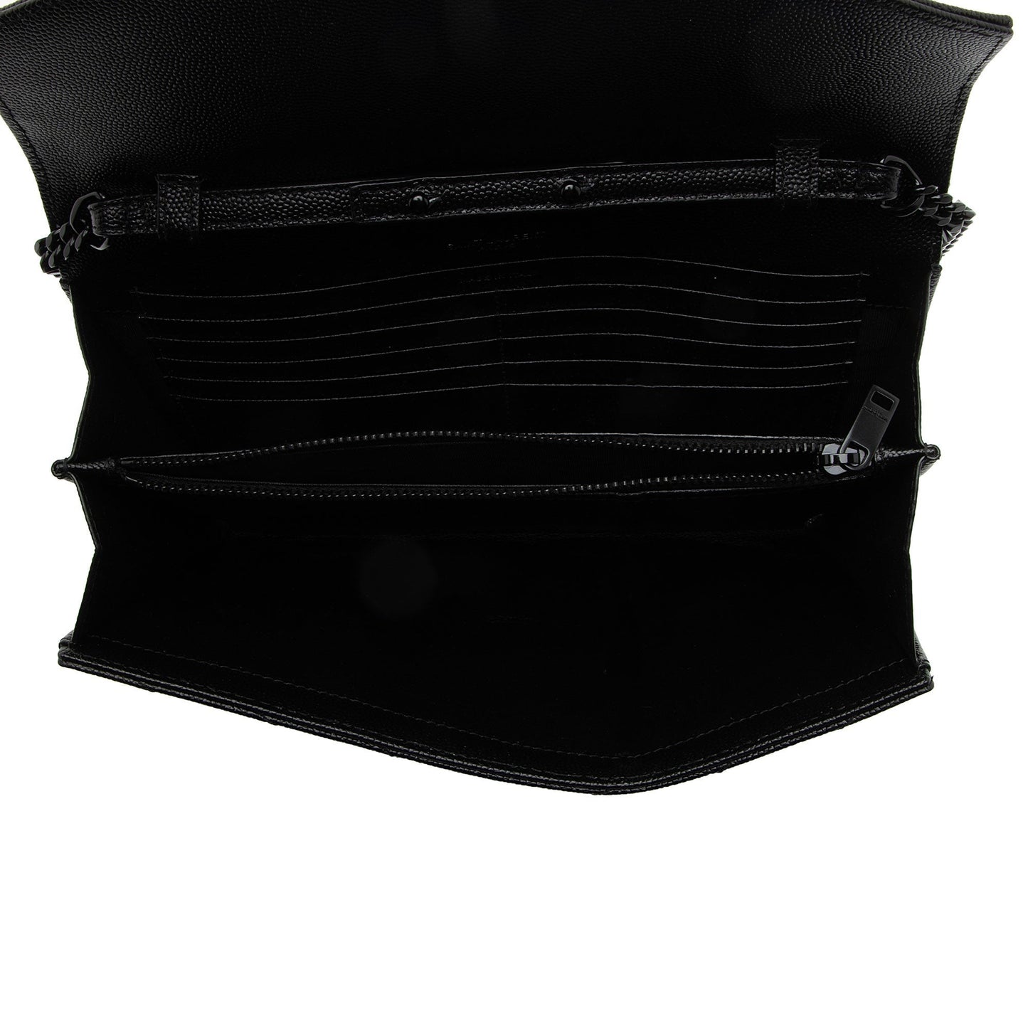 Saint Laurent Matelasse Grain de Poudre Monogram Chain Wallet VLaP1U