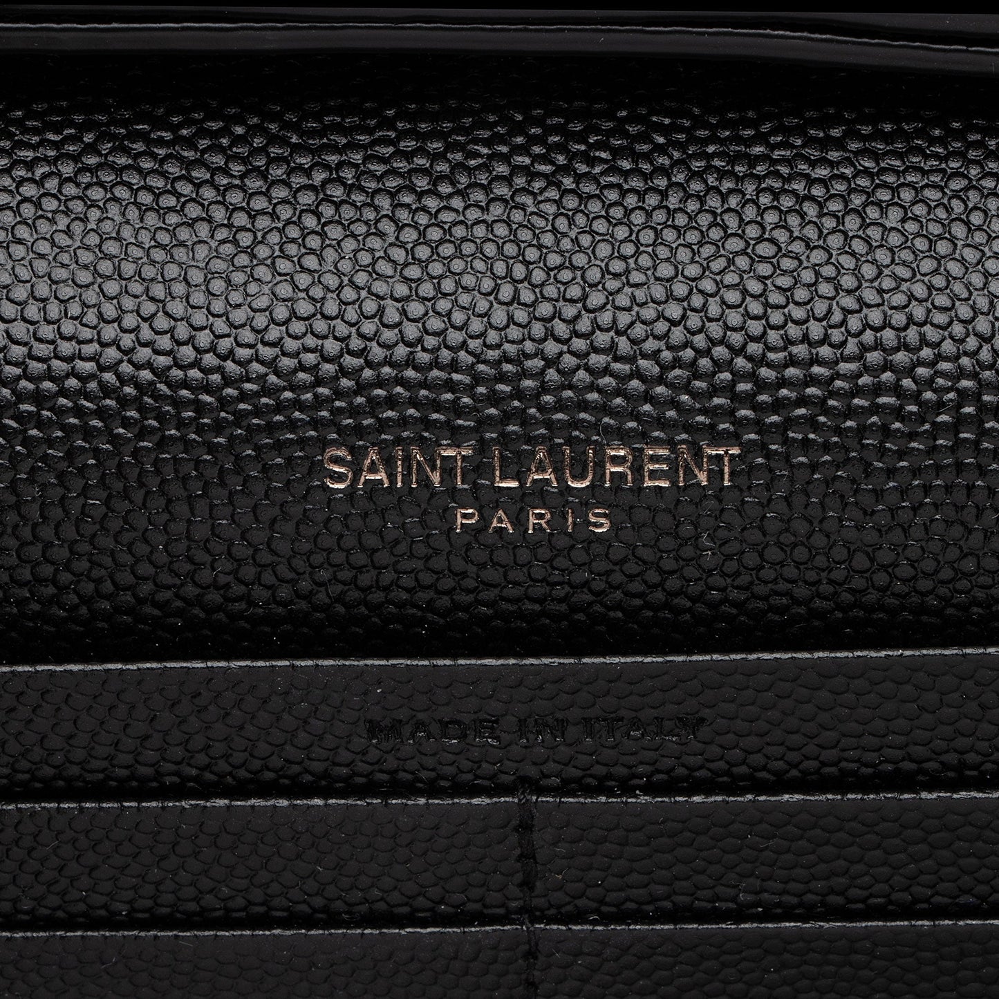 Saint Laurent Matelasse Grain de Poudre Monogram Chain Wallet VLaP1U