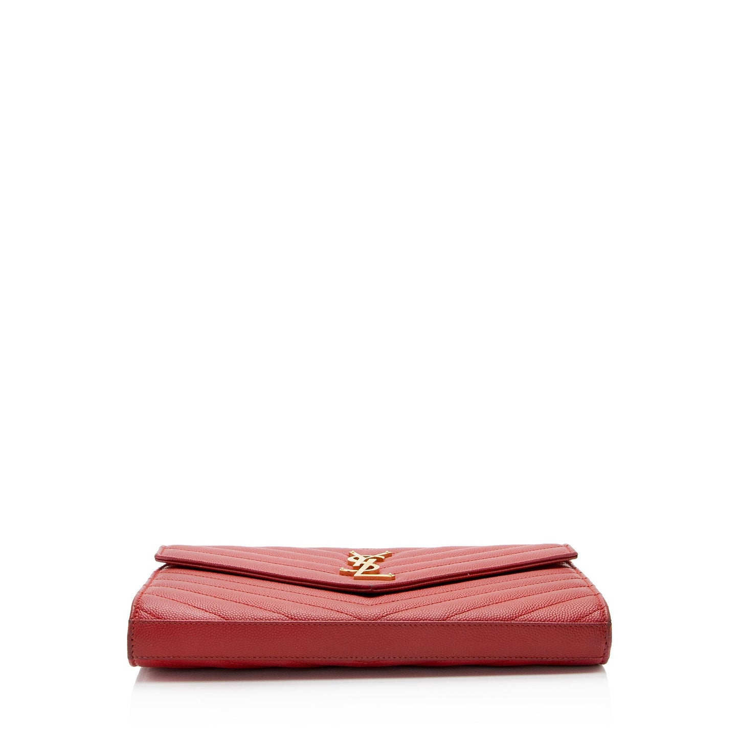 Saint Laurent Matelasse Grain de Poudre Monogram Chain Wallet RDpK3X
