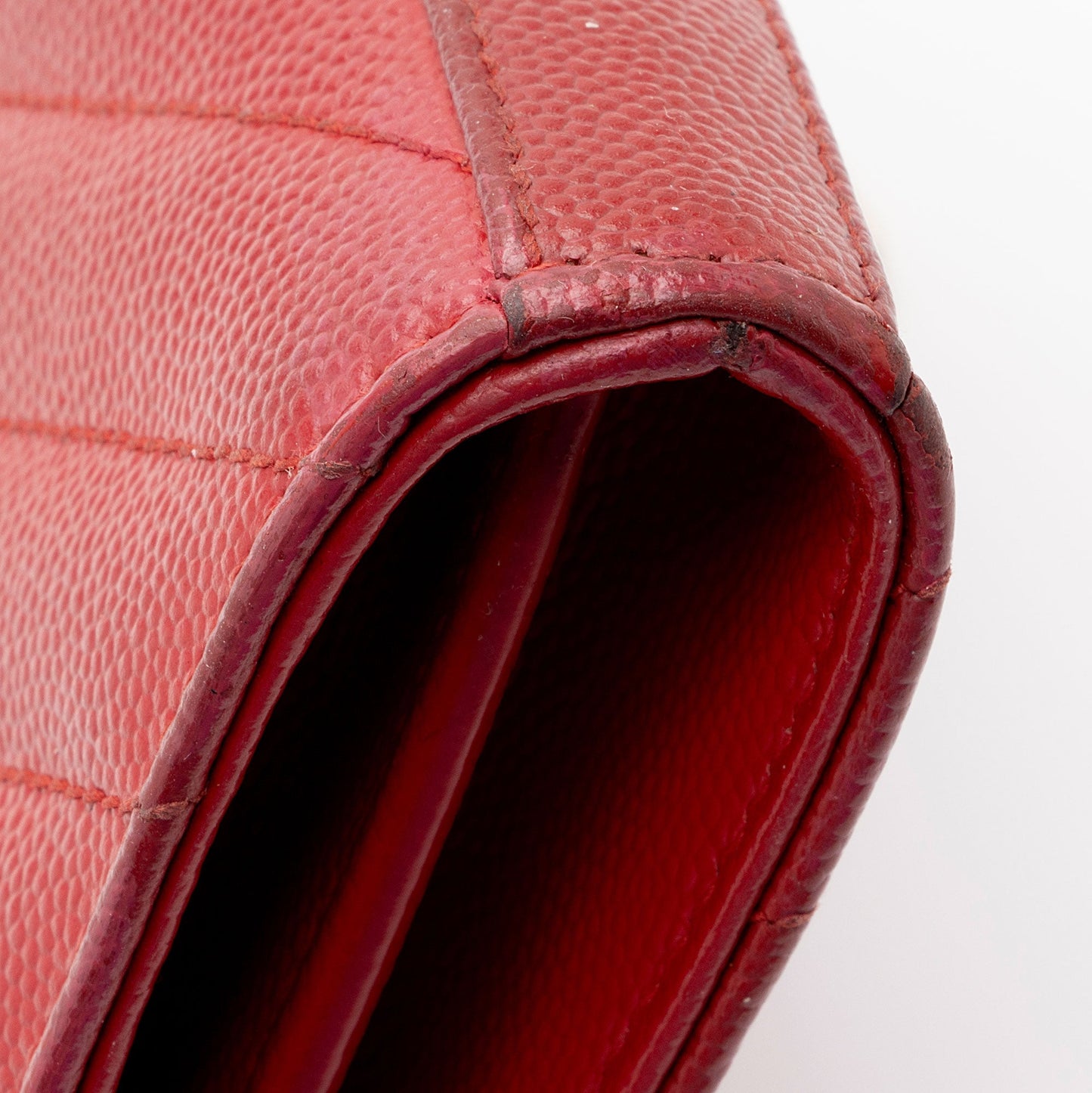 Saint Laurent Matelasse Grain de Poudre Monogram Chain Wallet RDpK3X
