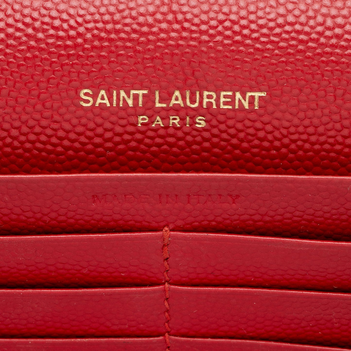 Saint Laurent Matelasse Grain de Poudre Monogram Chain Wallet RDpK3X
