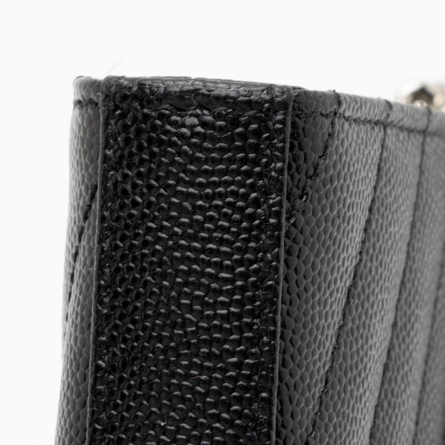 Saint Laurent Matelasse Grain de Poudre Monogram Chain Wallet JxENie