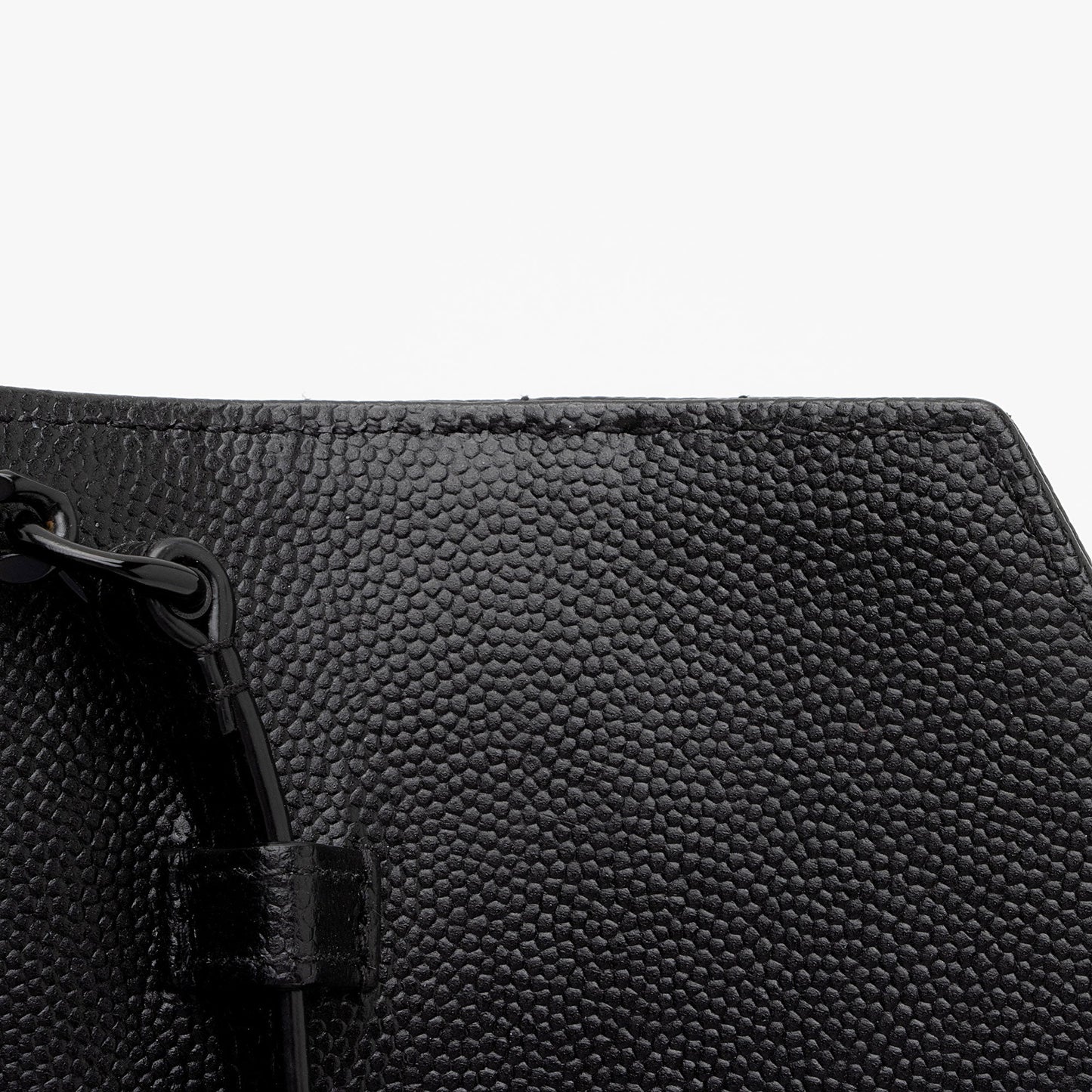 Saint Laurent Matelasse Grain de Poudre Monogram Chain Wallet FNayQN