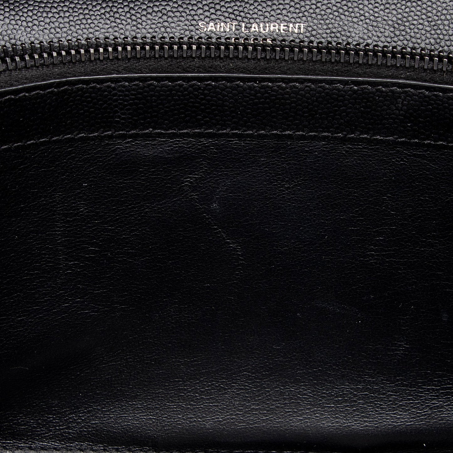 Saint Laurent Matelasse Grain de Poudre Monogram Chain Wallet FNayQN