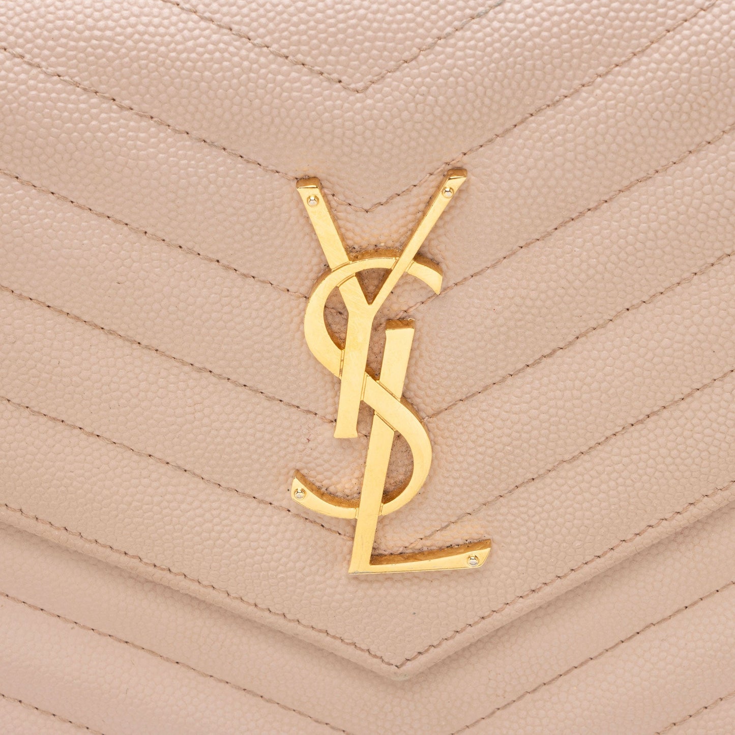 Saint Laurent Matelasse Grain de Poudre Monogram Chain Wallet hbOqZ2