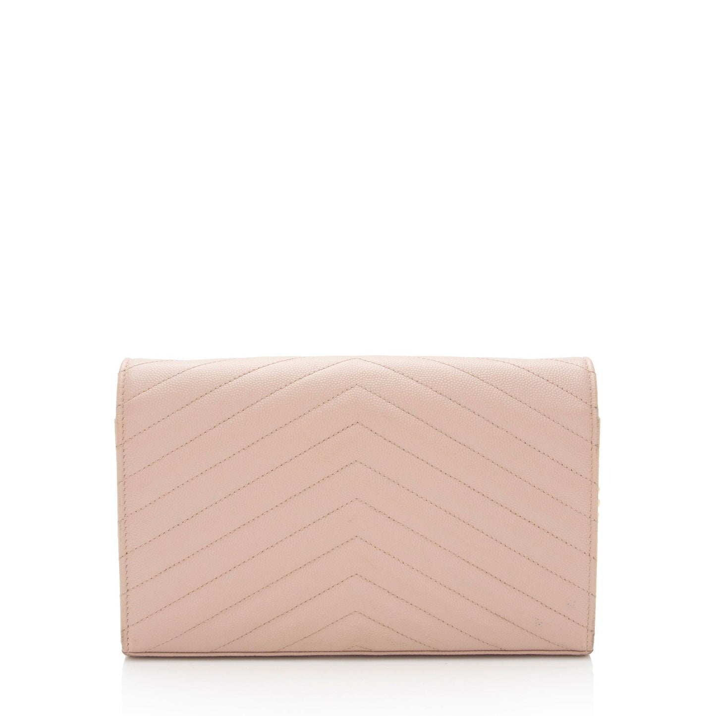 Saint Laurent Matelasse Grain de Poudre Monogram Chain Wallet 7n2Rsg