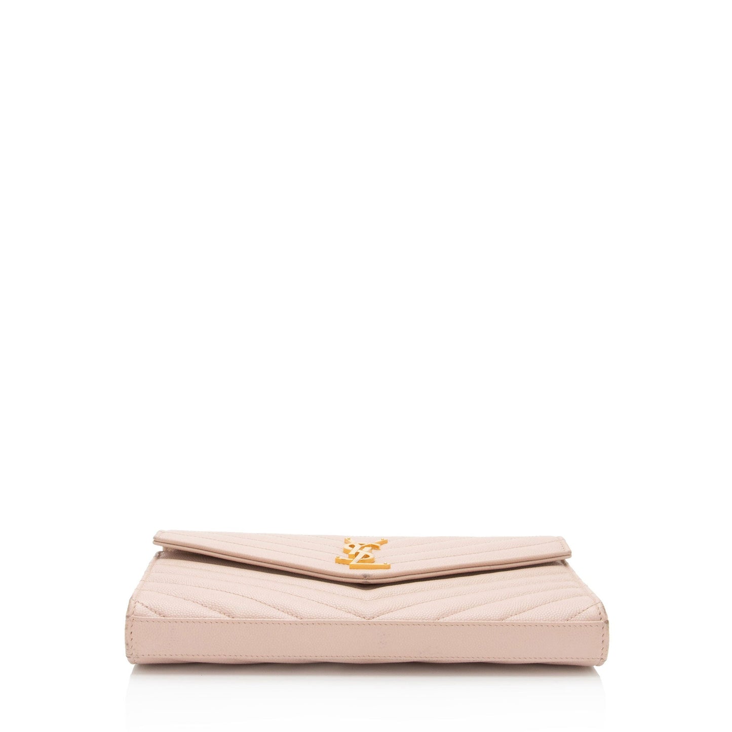 Saint Laurent Matelasse Grain de Poudre Monogram Chain Wallet 7n2Rsg