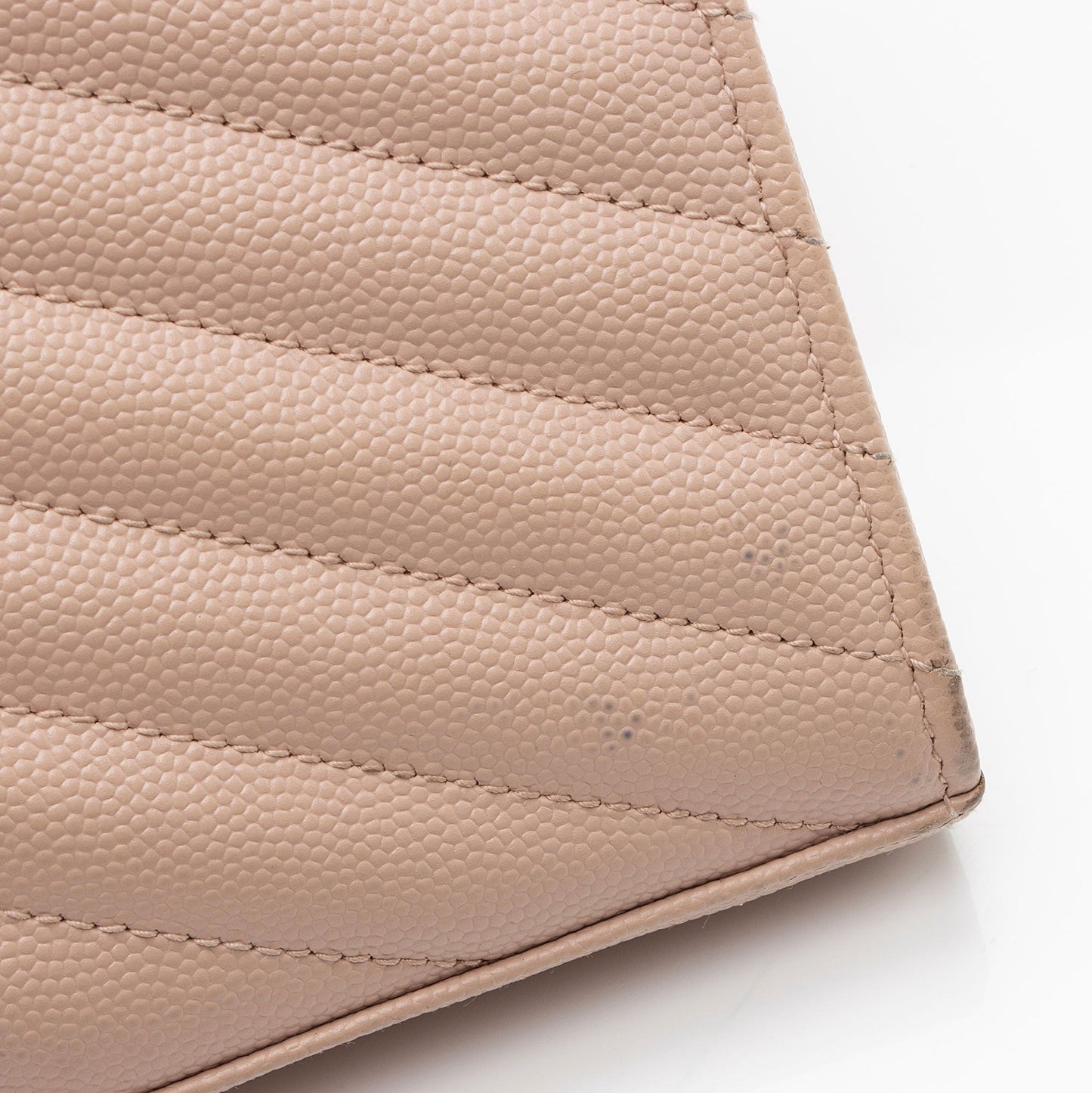 Saint Laurent Matelasse Grain de Poudre Monogram Chain Wallet 7n2Rsg