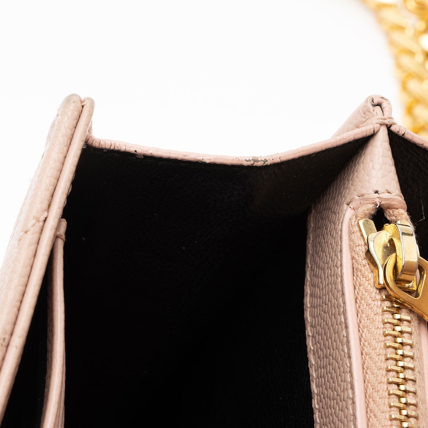 Saint Laurent Matelasse Grain de Poudre Monogram Chain Wallet 7n2Rsg