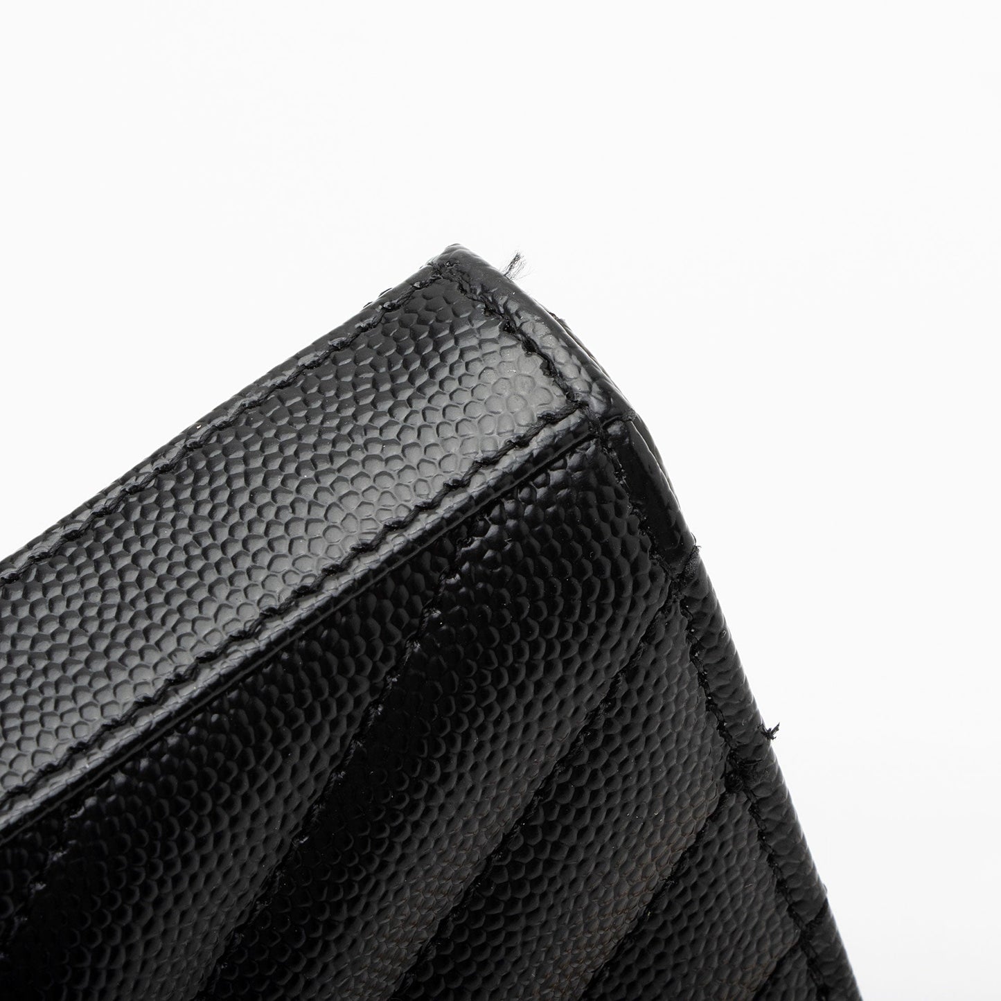 Saint Laurent Matelasse Grain de Poudre Monogram Chain Wallet uoMWdL