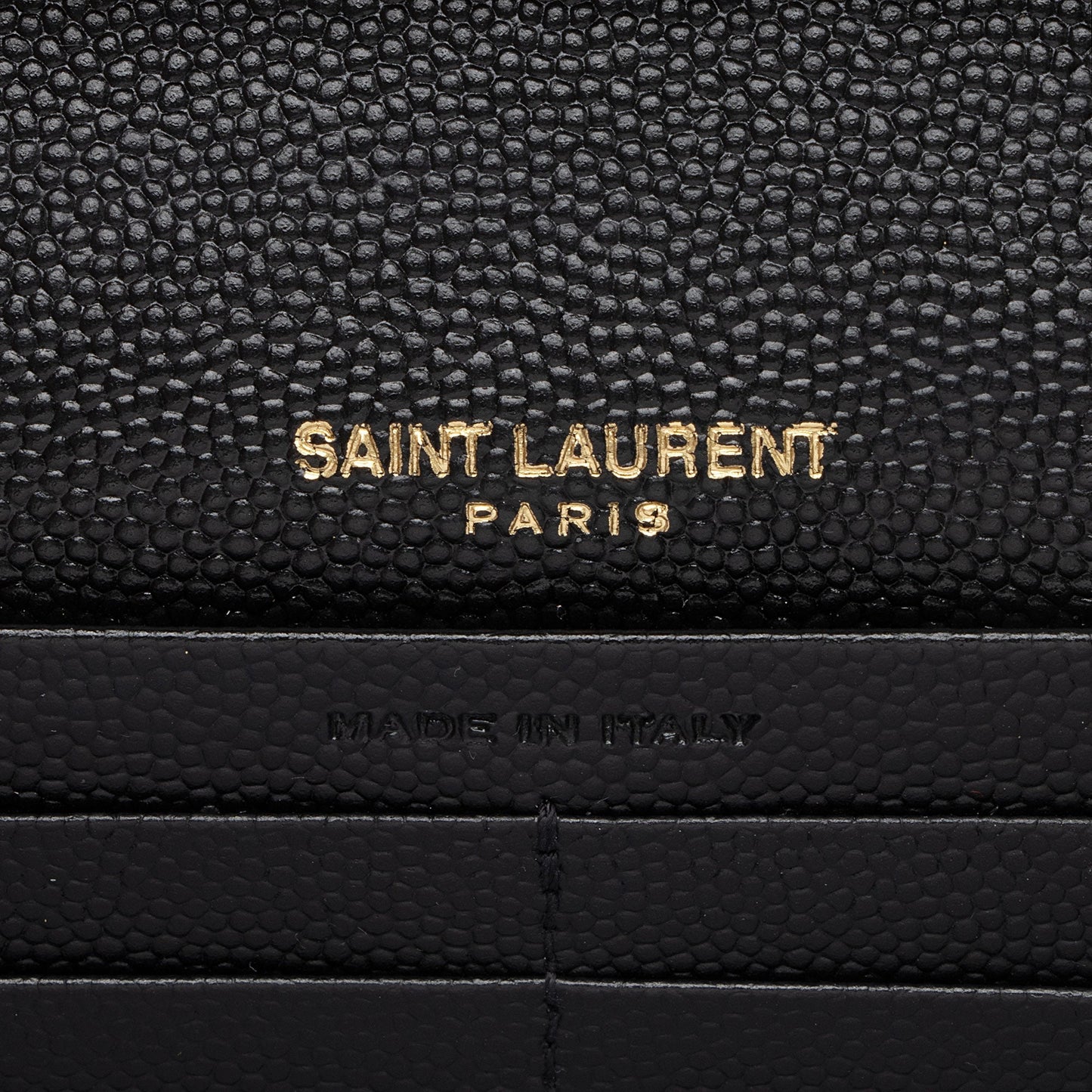 Saint Laurent Matelasse Grain de Poudre Monogram Chain Wallet oGbOur