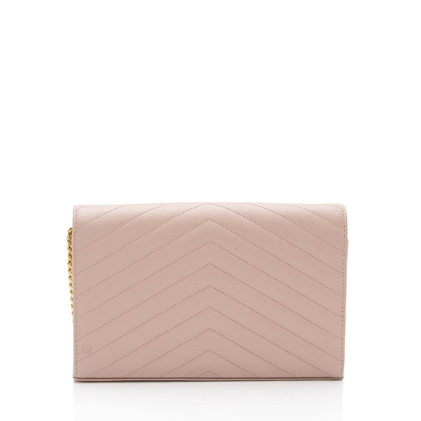 Saint Laurent Matelasse Grain de Poudre Monogram Chain Wallet dl9giW