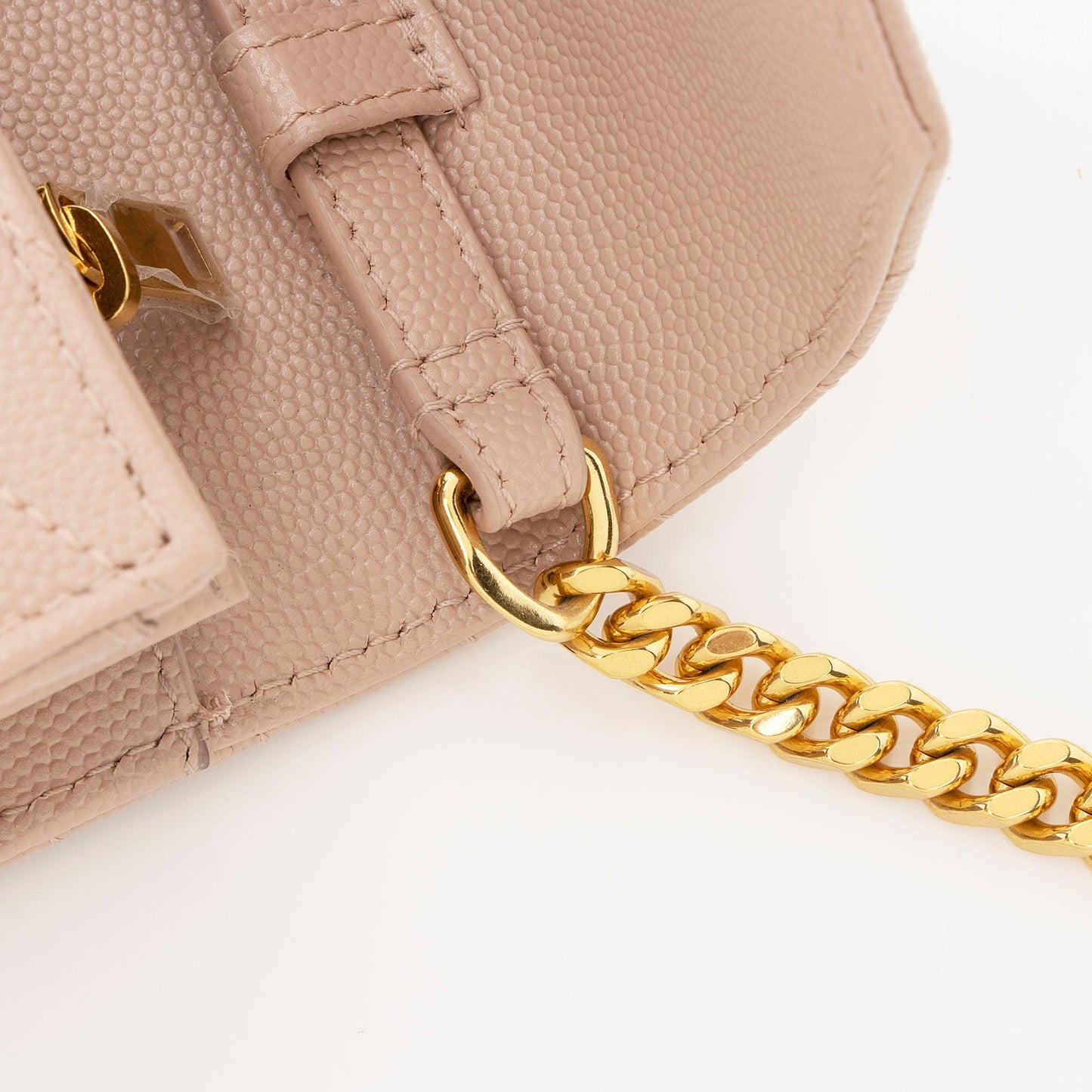 Saint Laurent Matelasse Grain de Poudre Monogram Chain Wallet dl9giW
