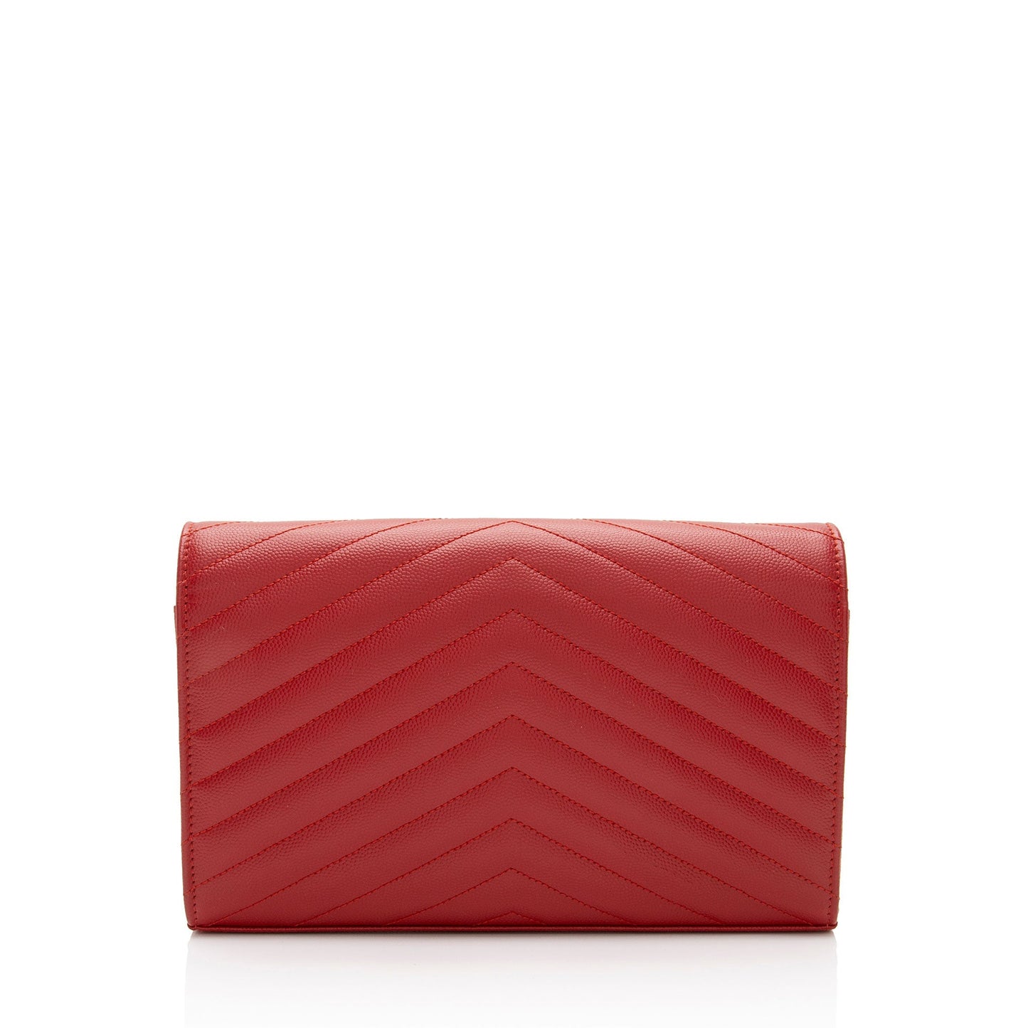 Saint Laurent Matelasse Grain de Poudre Monogram Chain Wallet HJdOSr