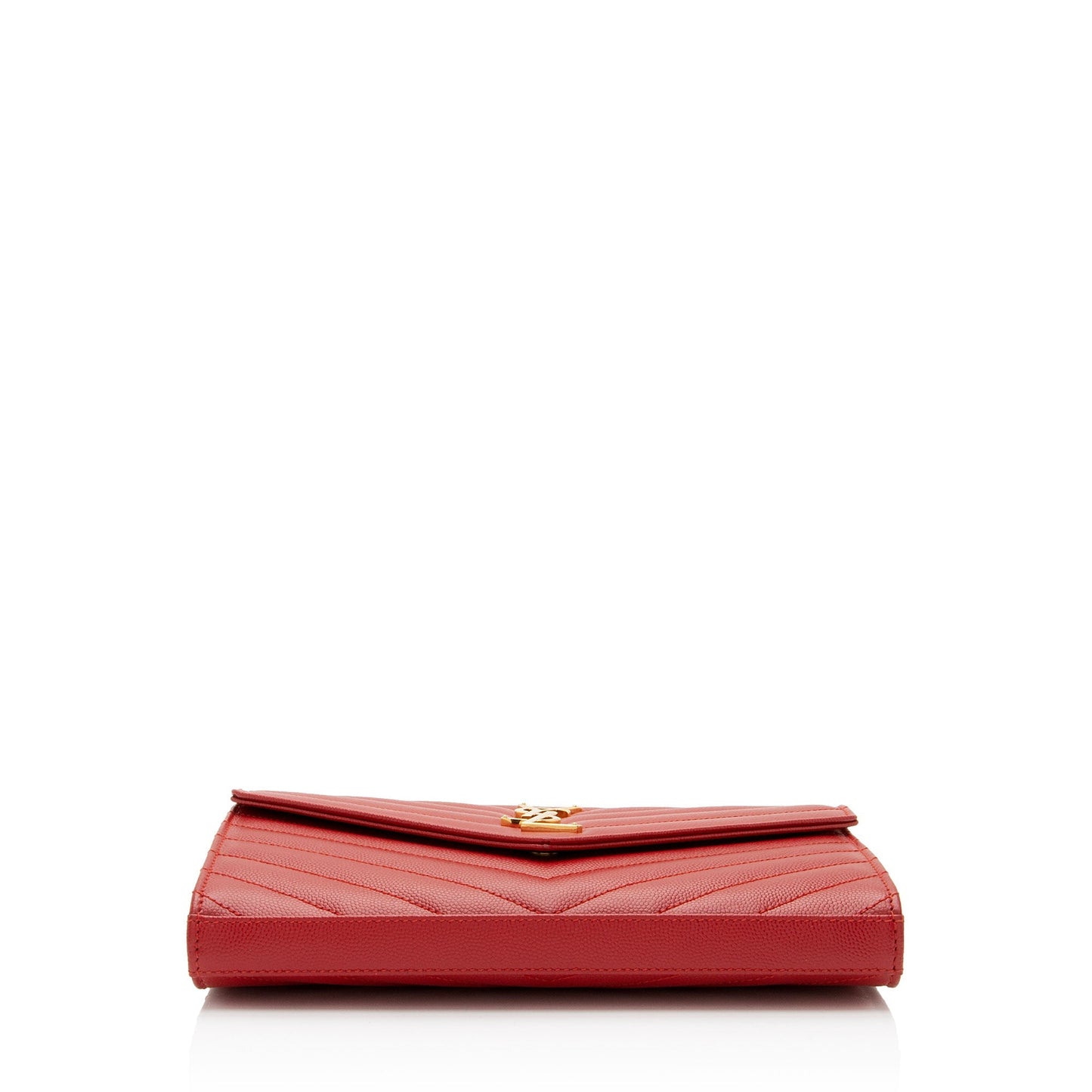 Saint Laurent Matelasse Grain de Poudre Monogram Chain Wallet HJdOSr