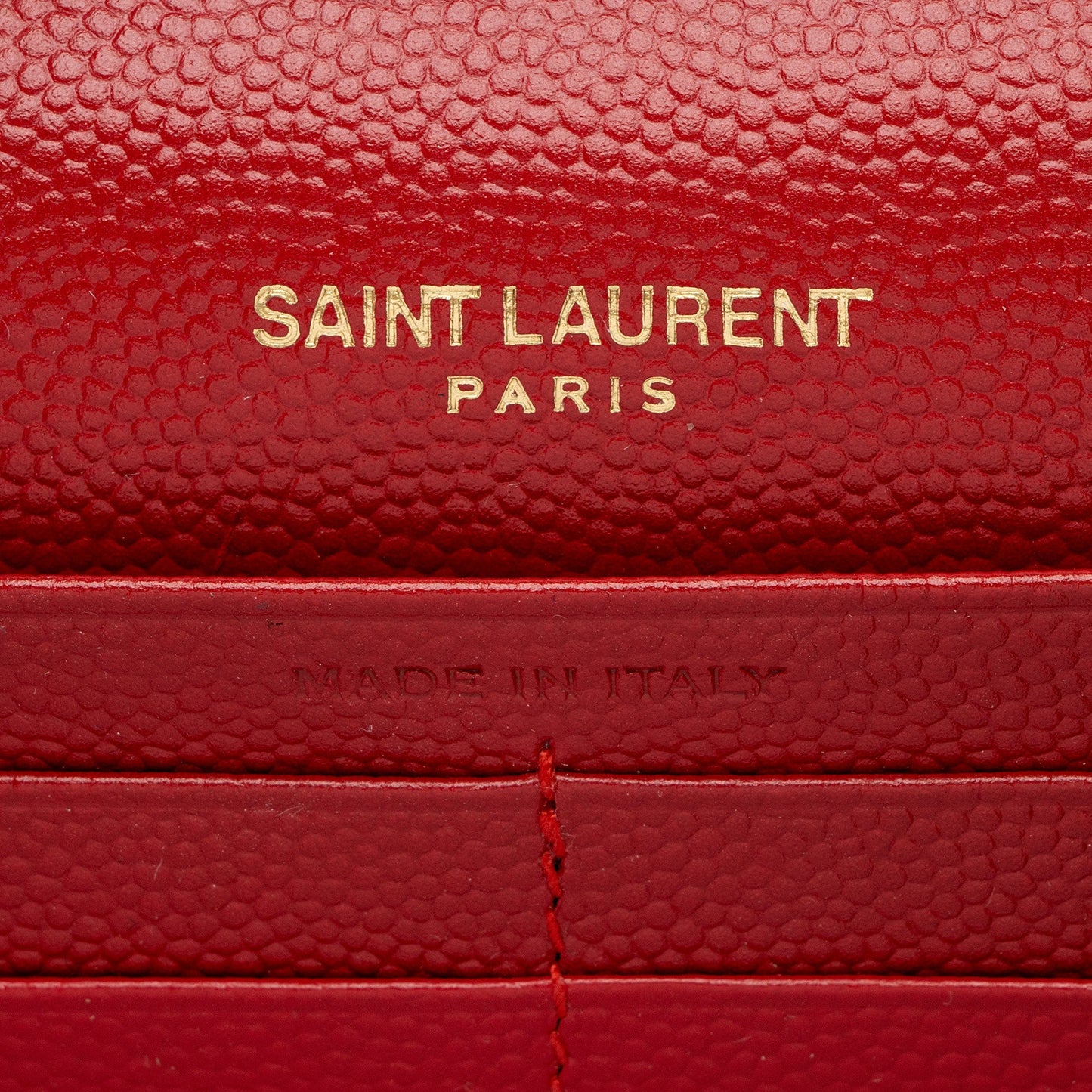 Saint Laurent Matelasse Grain de Poudre Monogram Chain Wallet HJdOSr