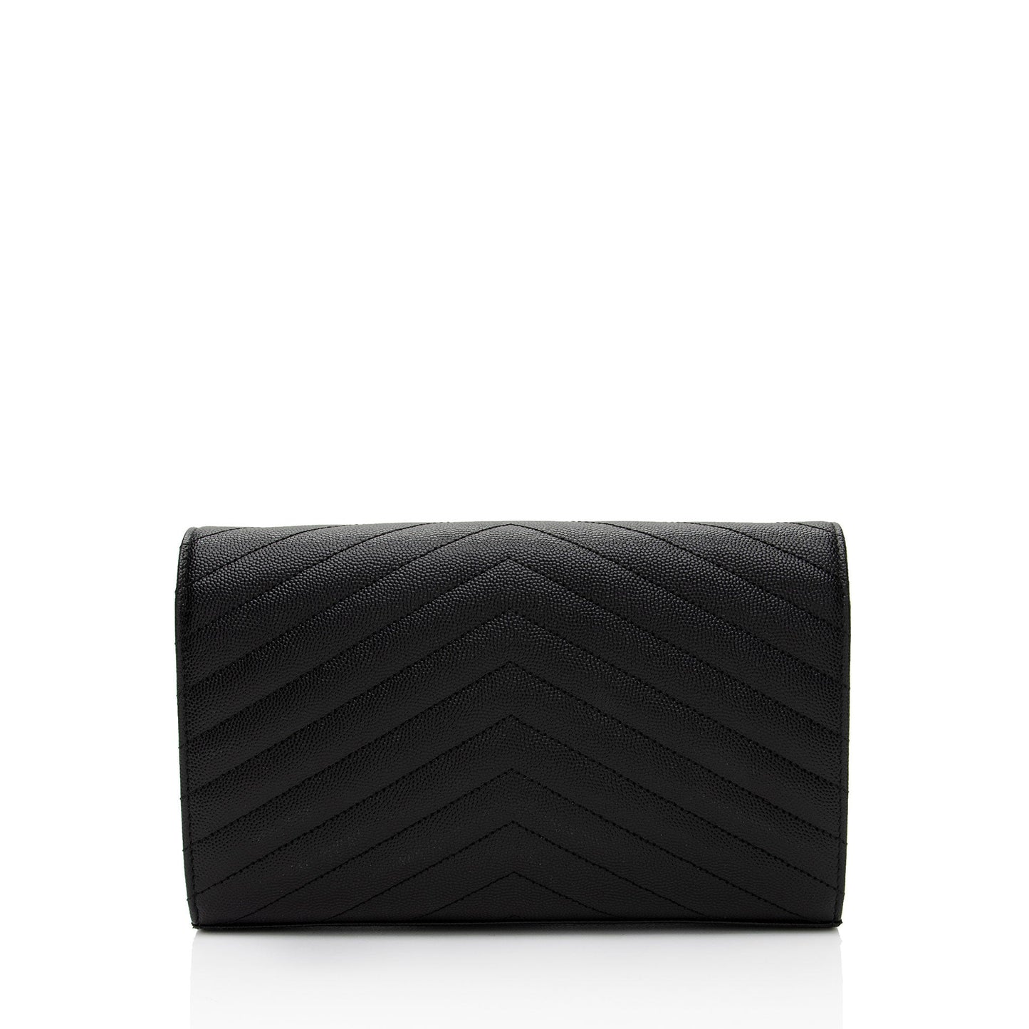Saint Laurent Matelasse Grain de Poudre Monogram Chain Wallet 9JGPa8