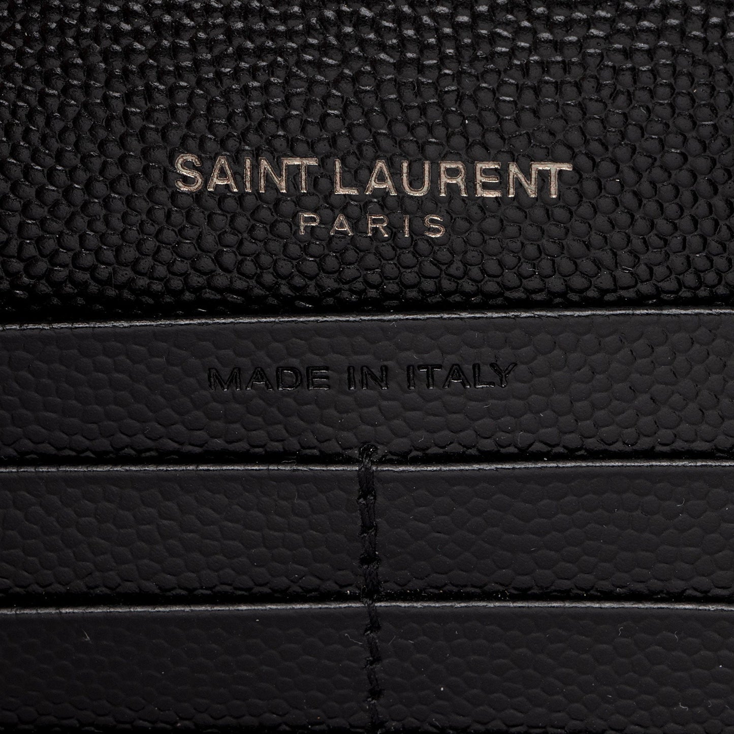 Saint Laurent Matelasse Grain de Poudre Monogram Chain Wallet 9JGPa8