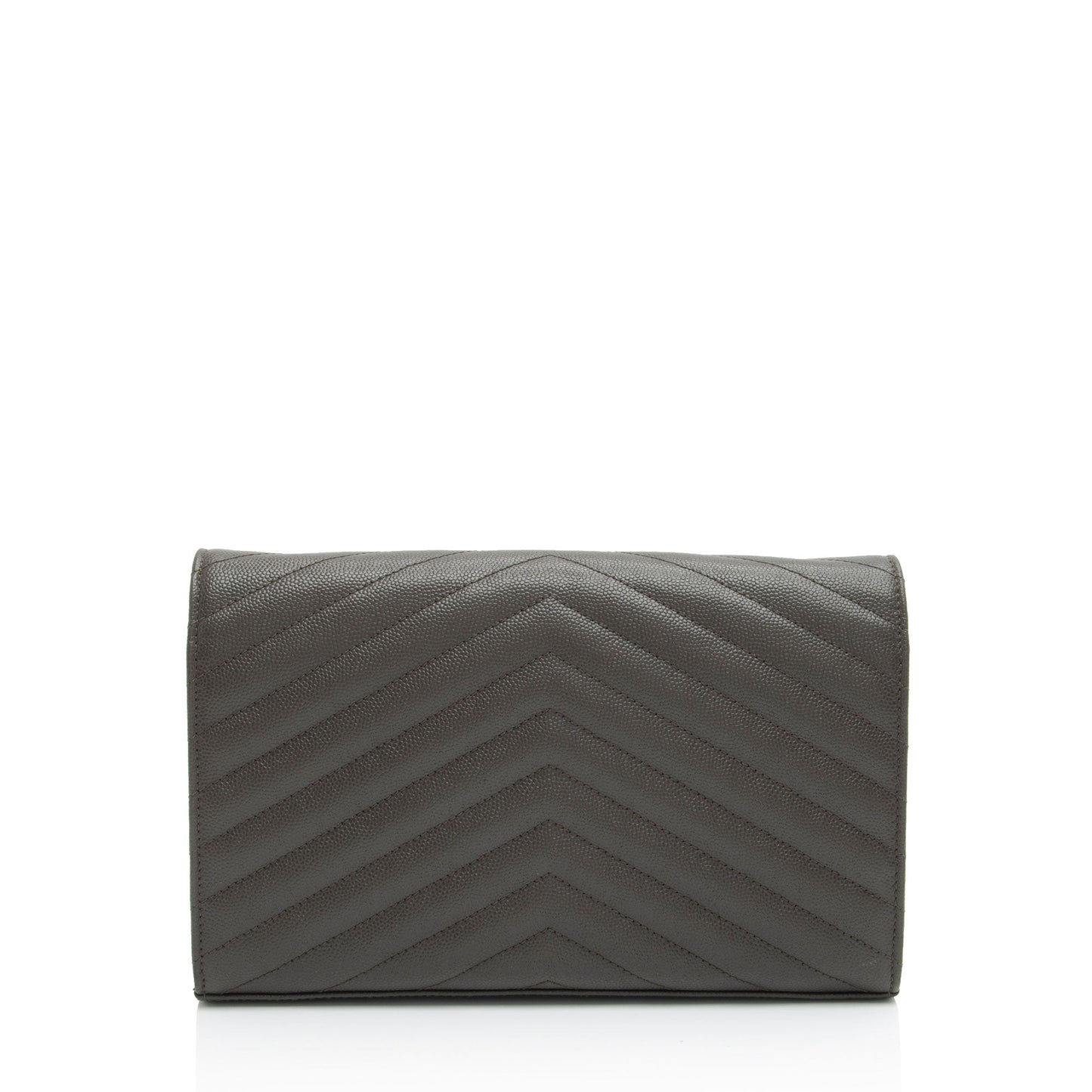 Saint Laurent Matelasse Grain de Poudre Monogram Chain Wallet zFHDtw