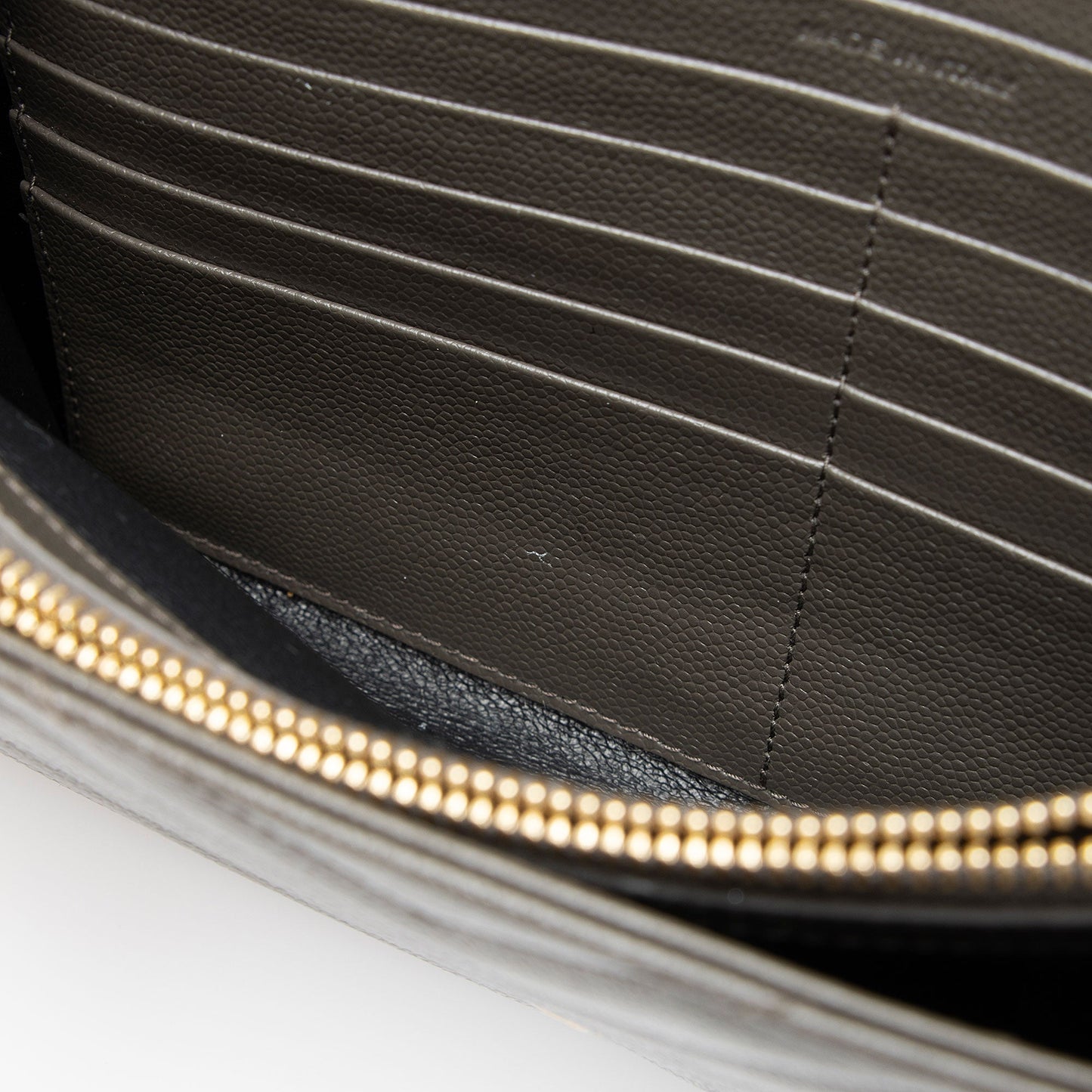 Saint Laurent Matelasse Grain de Poudre Monogram Chain Wallet zFHDtw