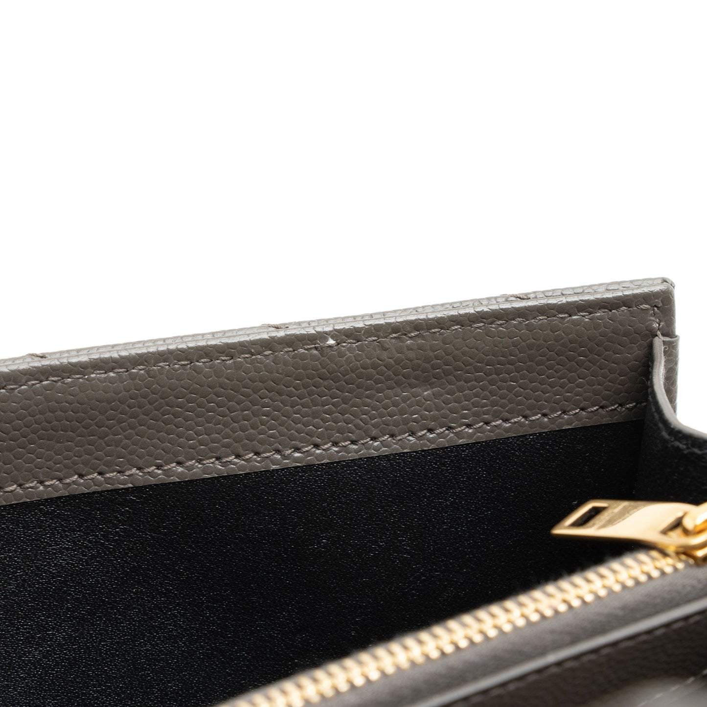 Saint Laurent Matelasse Grain de Poudre Monogram Chain Wallet zFHDtw