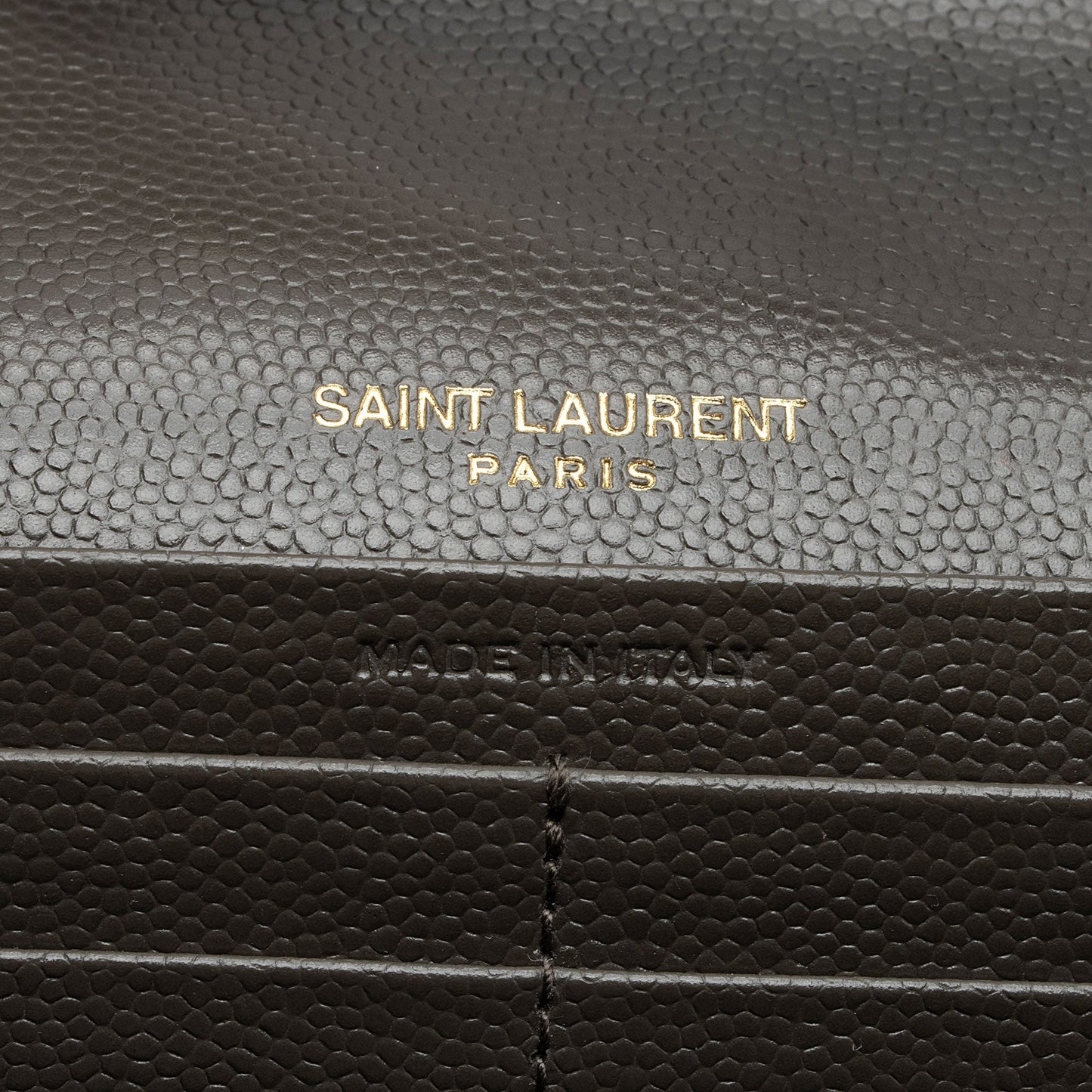 Saint Laurent Matelasse Grain de Poudre Monogram Chain Wallet zFHDtw