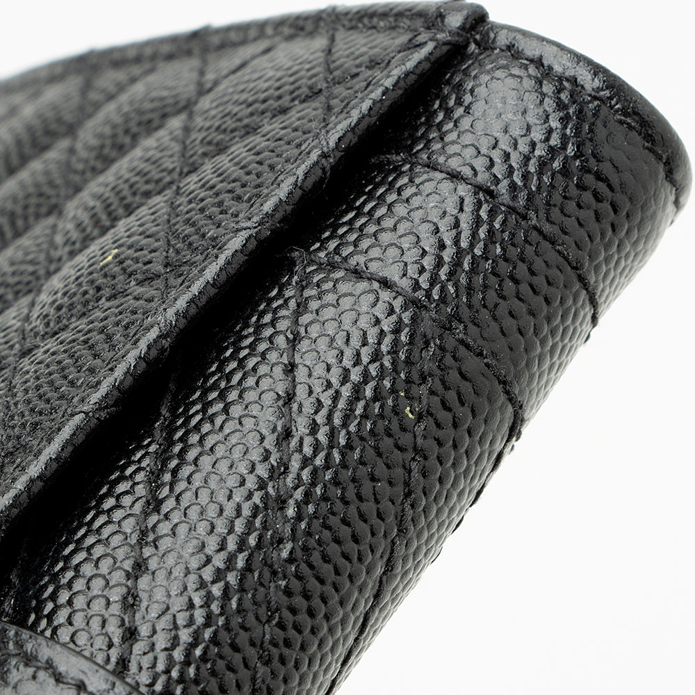 Saint Laurent Matelasse Grain de Poudre Monogram Compact Trifold Wallet 21741