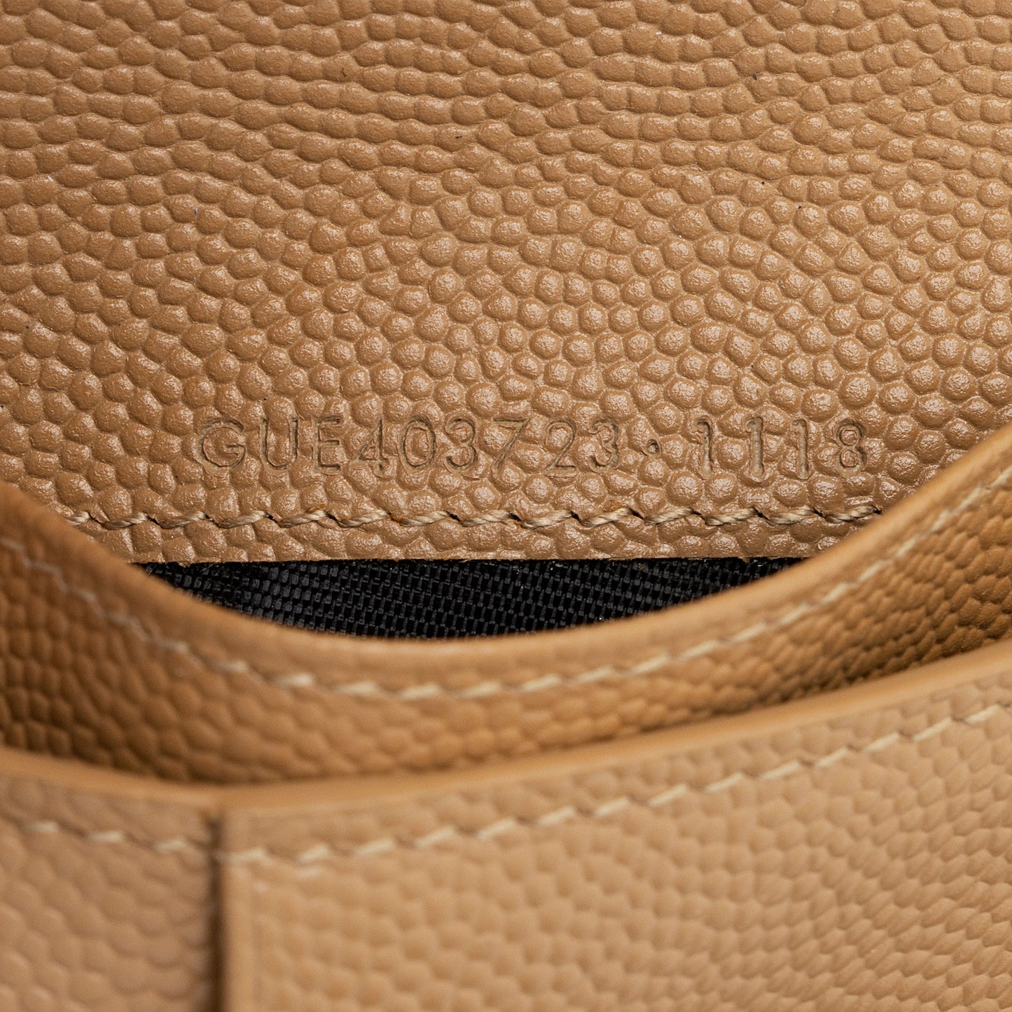 Saint Laurent Matelasse Grain de Poudre Monogram Compact Zip Around Wallet 23548