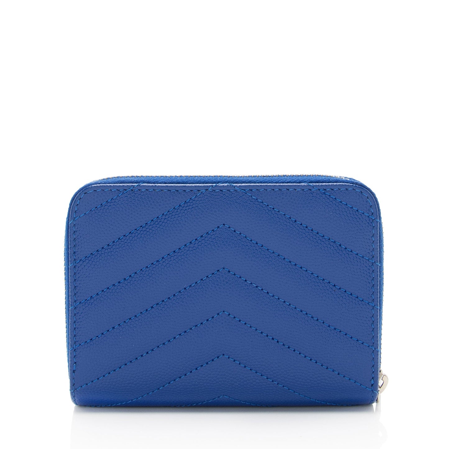 Saint Laurent Matelasse Grain de Poudre Monogram Compact Zip Around Wallet haBtSP