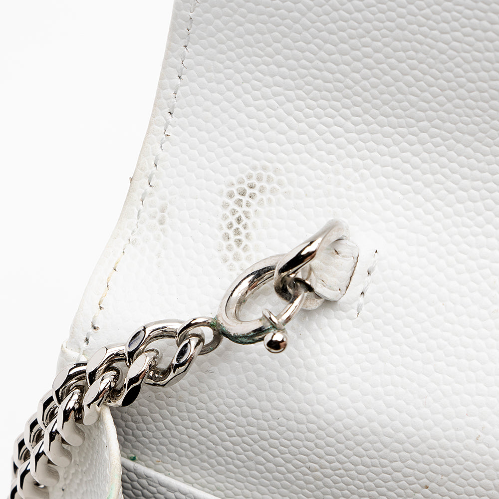 Saint Laurent Matelasse Grain de Poudre Monogram Envelope Chain Wallet 15981