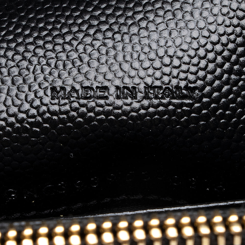 Saint Laurent Matelasse Grain de Poudre Monogram Envelope Chain Wallet 19240