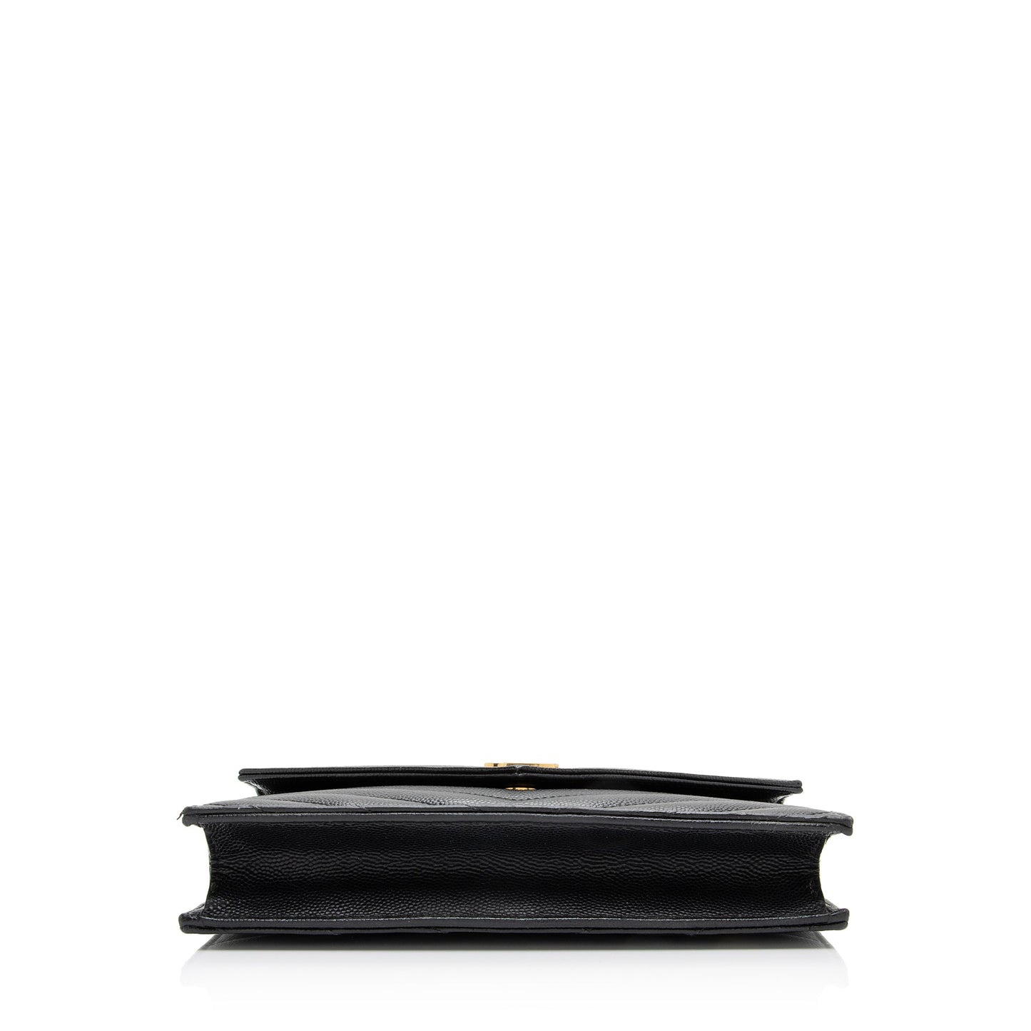 Saint Laurent Matelasse Grain de Poudre Monogram Envelope Chain Wallet 23410