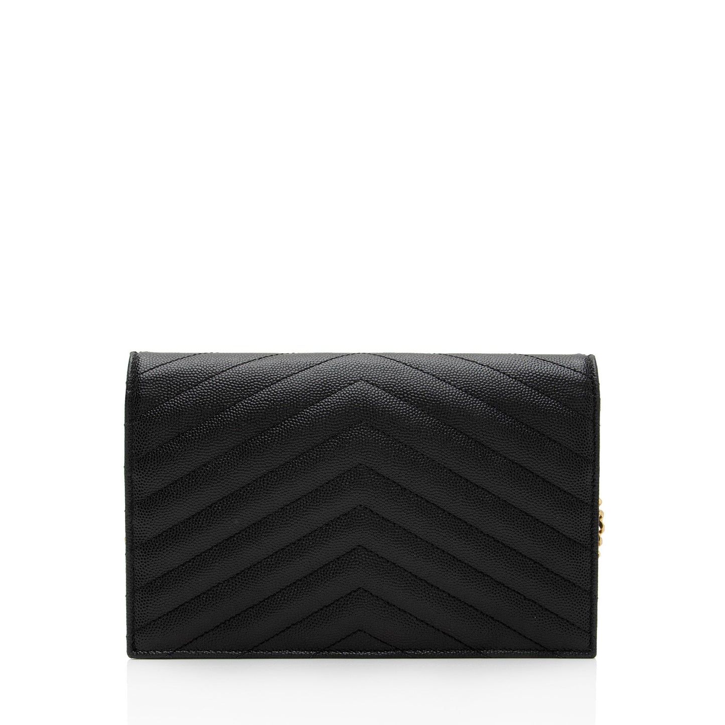 Saint Laurent Matelasse Grain de Poudre Monogram Envelope Chain Wallet bXElvR