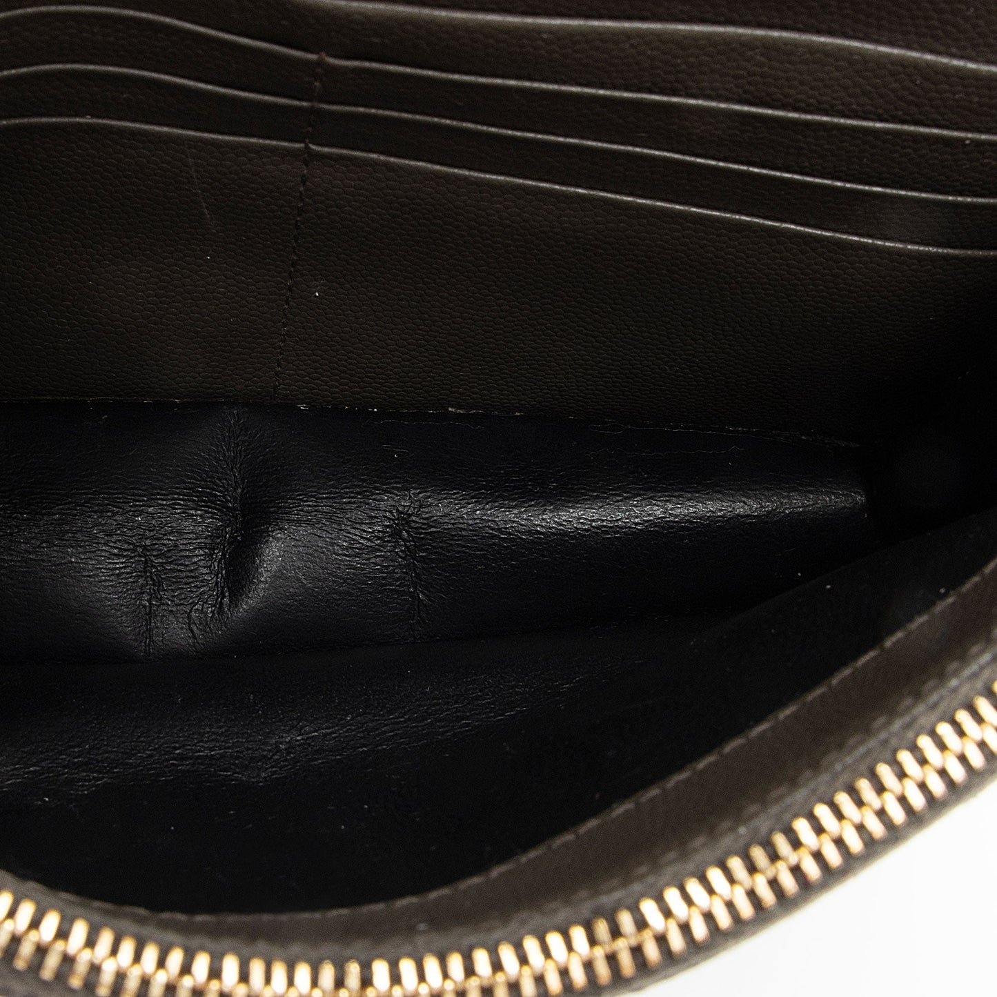 Saint Laurent Matelasse Grain de Poudre Monogram Envelope Chain Wallet LtbB65