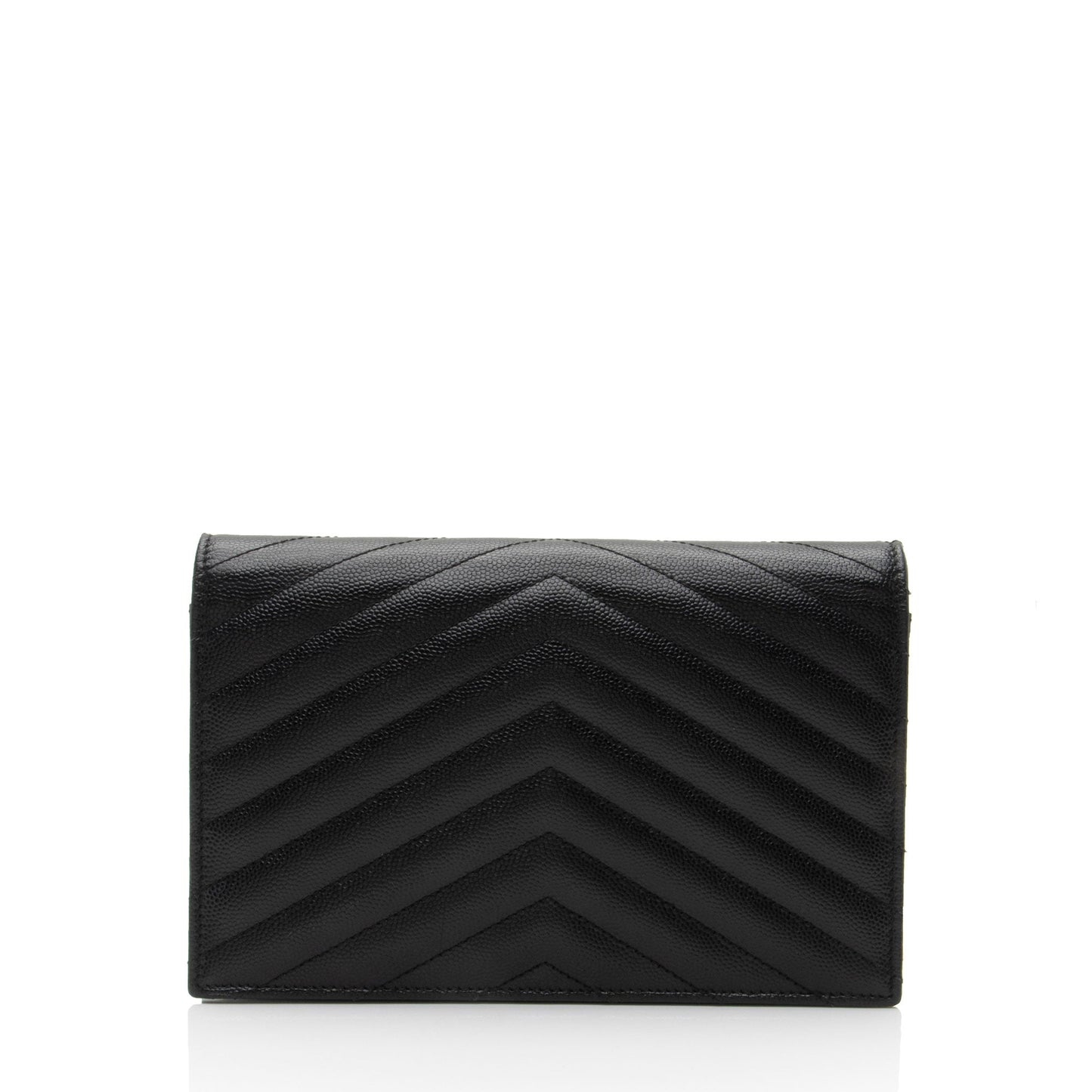 Saint Laurent Matelasse Grain de Poudre Monogram Envelope Chain Wallet 95fSun