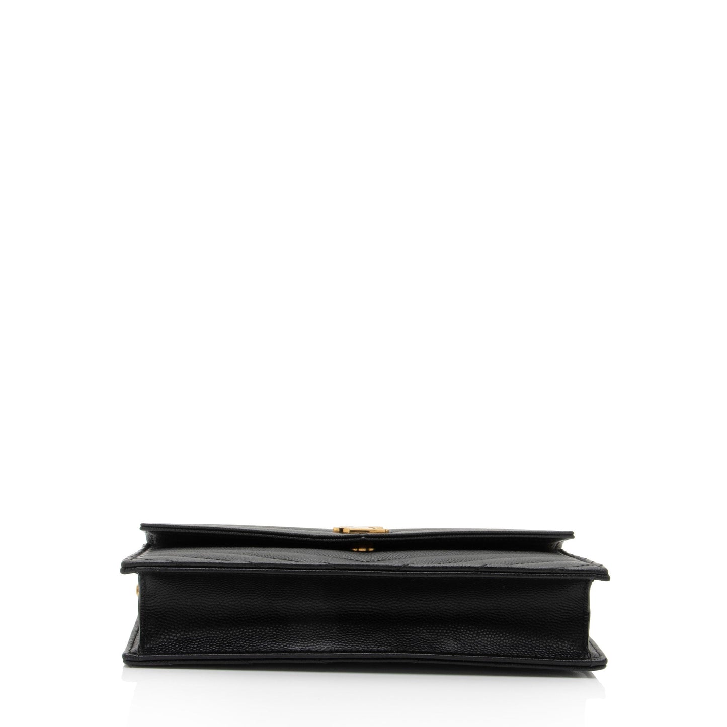 Saint Laurent Matelasse Grain de Poudre Monogram Envelope Chain Wallet 95fSun