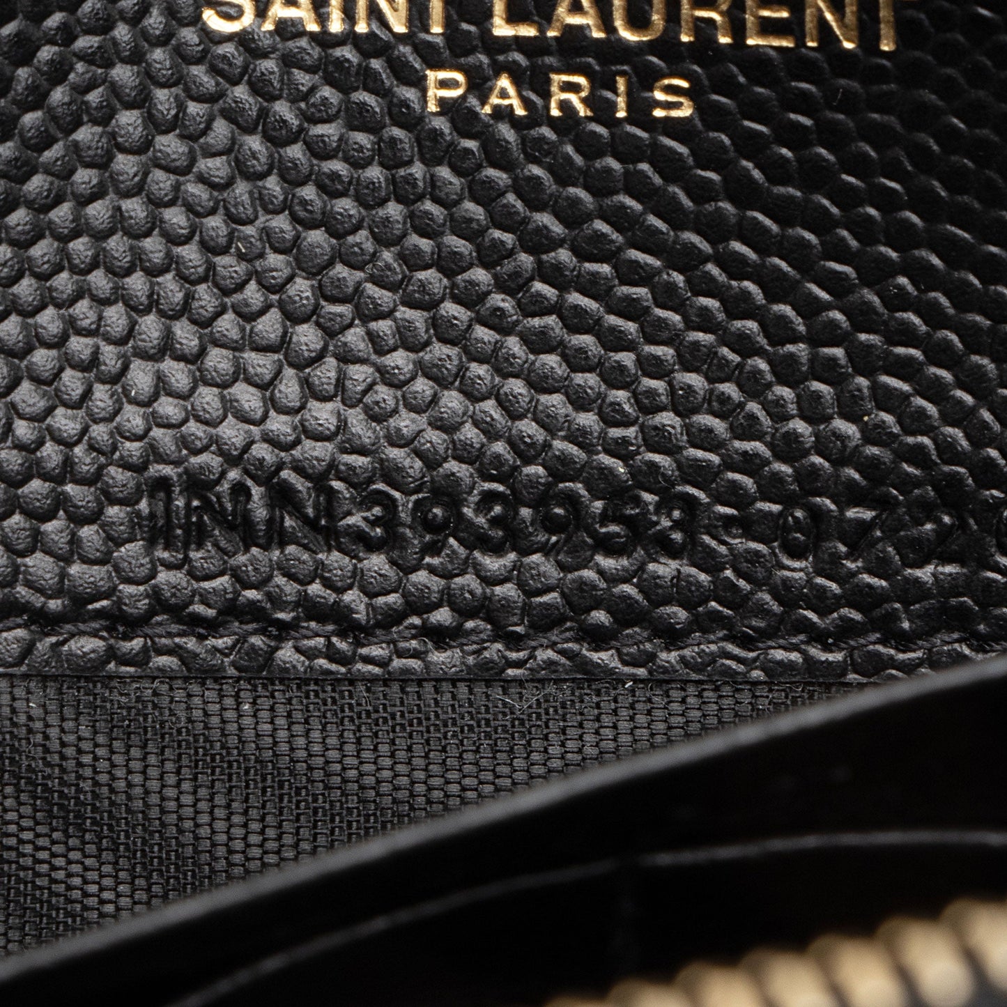 Saint Laurent Matelasse Grain de Poudre Monogram Envelope Chain Wallet 95fSun