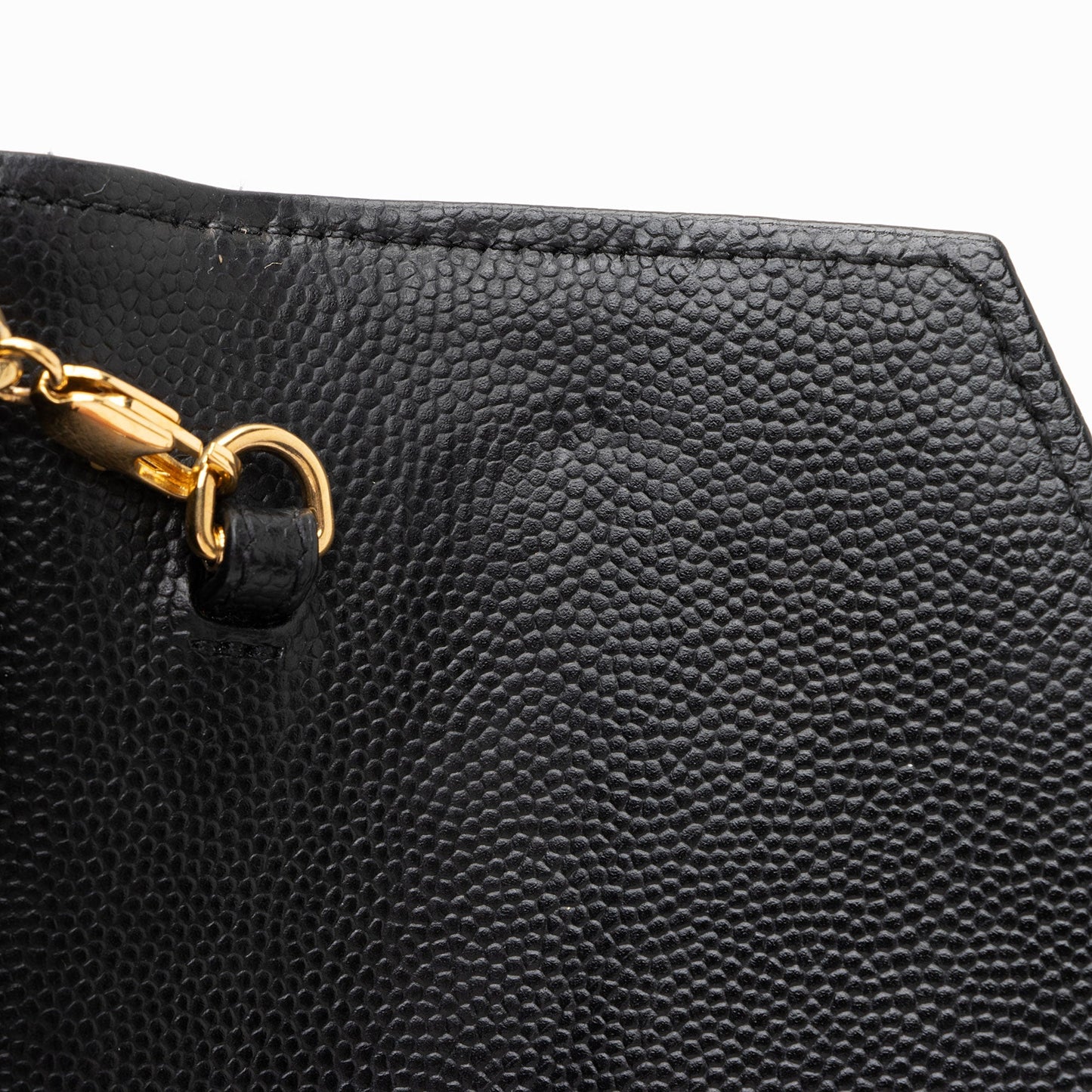 Saint Laurent Matelasse Grain de Poudre Monogram Envelope Chain Wallet 95fSun