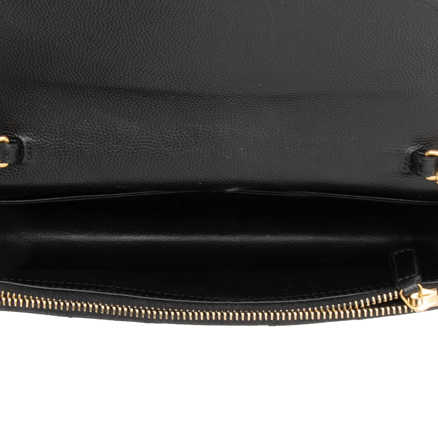 Saint Laurent Matelasse Grain de Poudre Monogram Envelope Chain Wallet 95fSun
