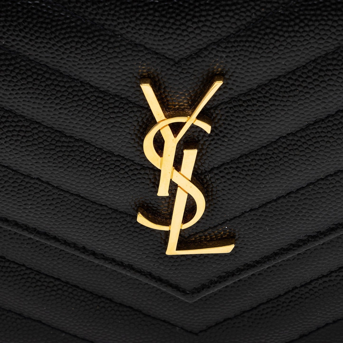 Saint Laurent Matelasse Grain de Poudre Monogram Envelope Chain Wallet DR4kKW
