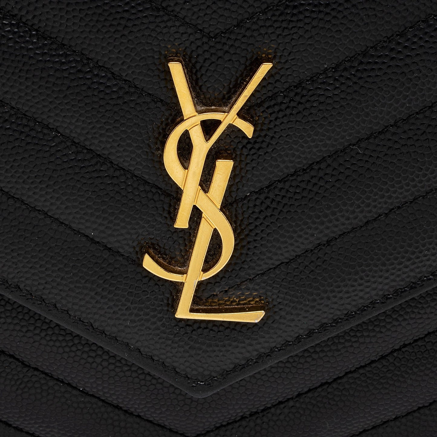 Saint Laurent Matelasse Grain de Poudre Monogram Envelope Chain Wallet zpgjlD