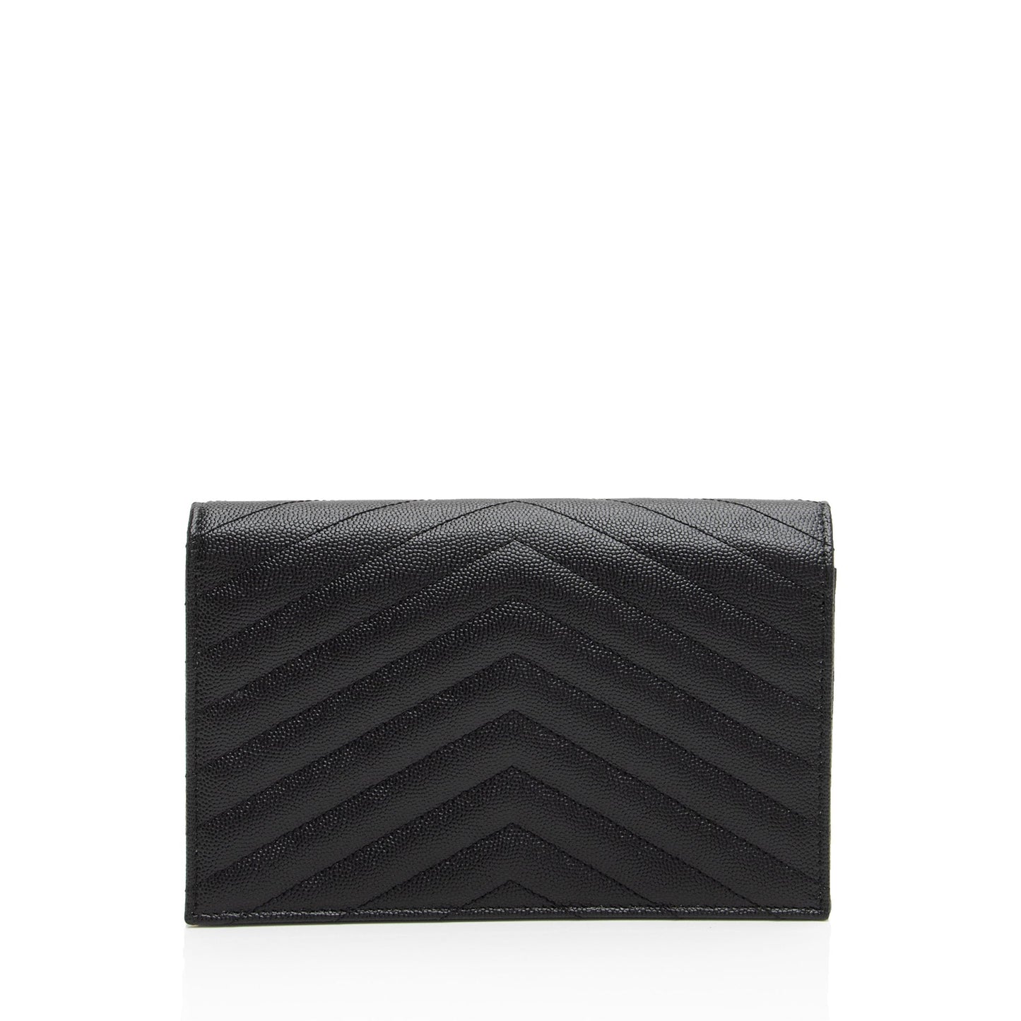 Saint Laurent Matelasse Grain de Poudre Monogram Envelope Chain Wallet EIiwQw