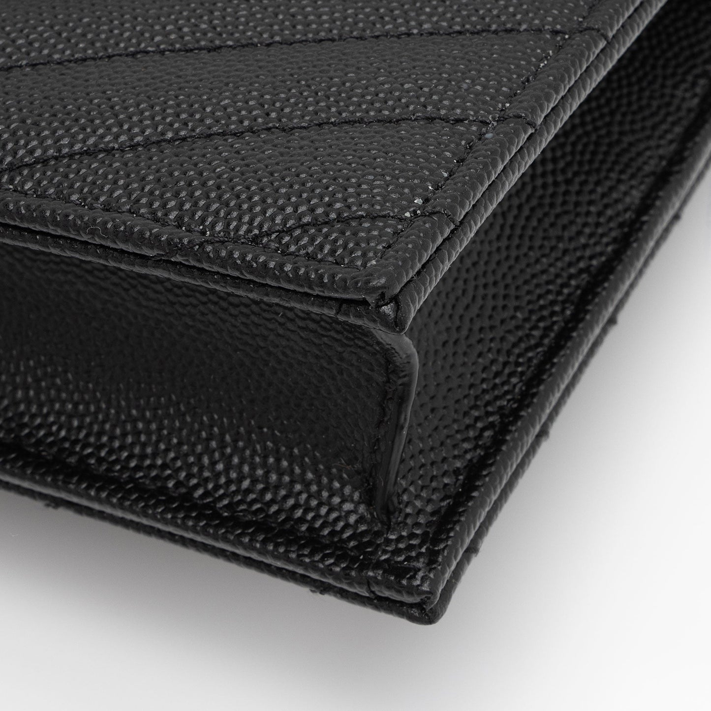 Saint Laurent Matelasse Grain de Poudre Monogram Envelope Chain Wallet EIiwQw