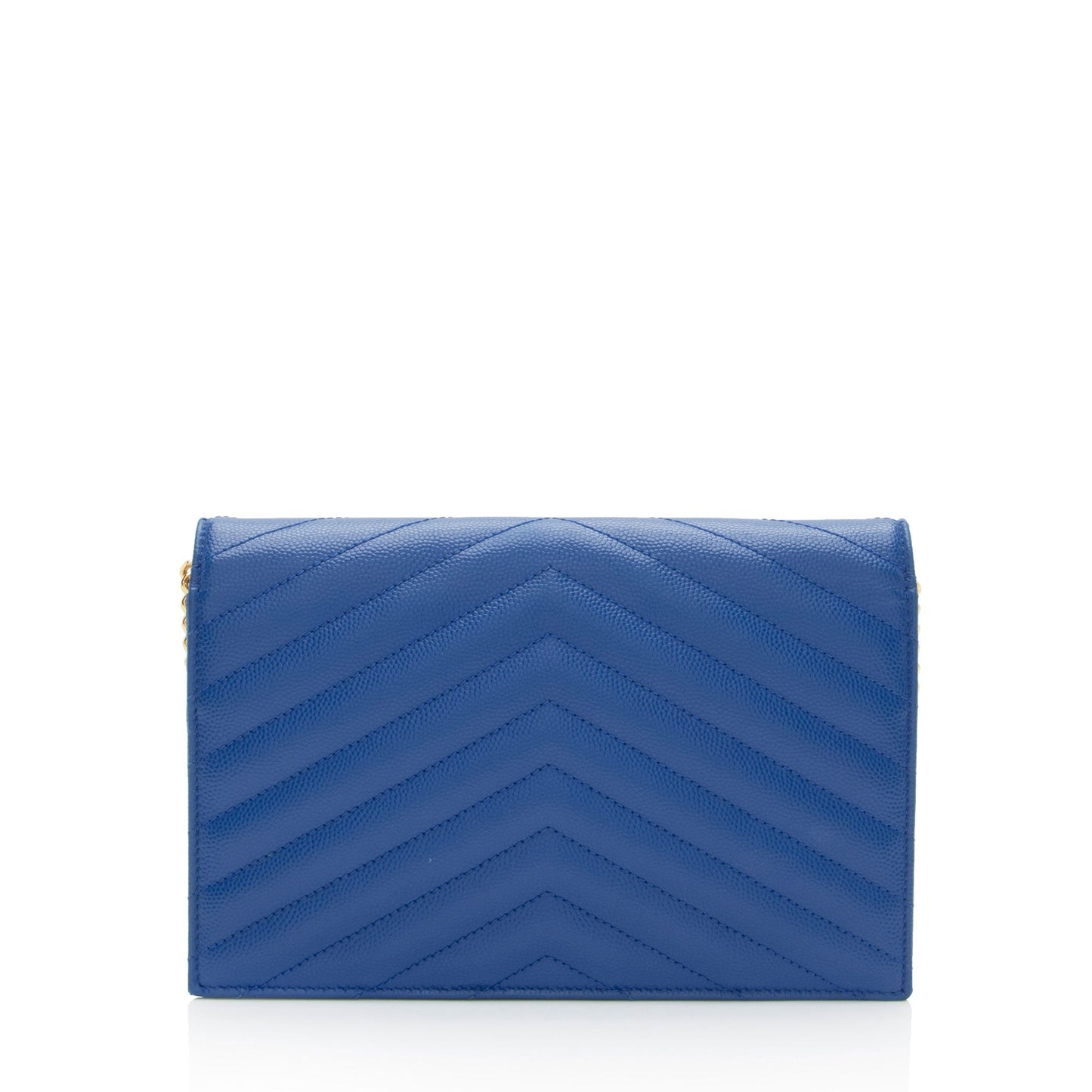 Saint Laurent Matelasse Grain de Poudre Monogram Envelope Chain Wallet 848BeC