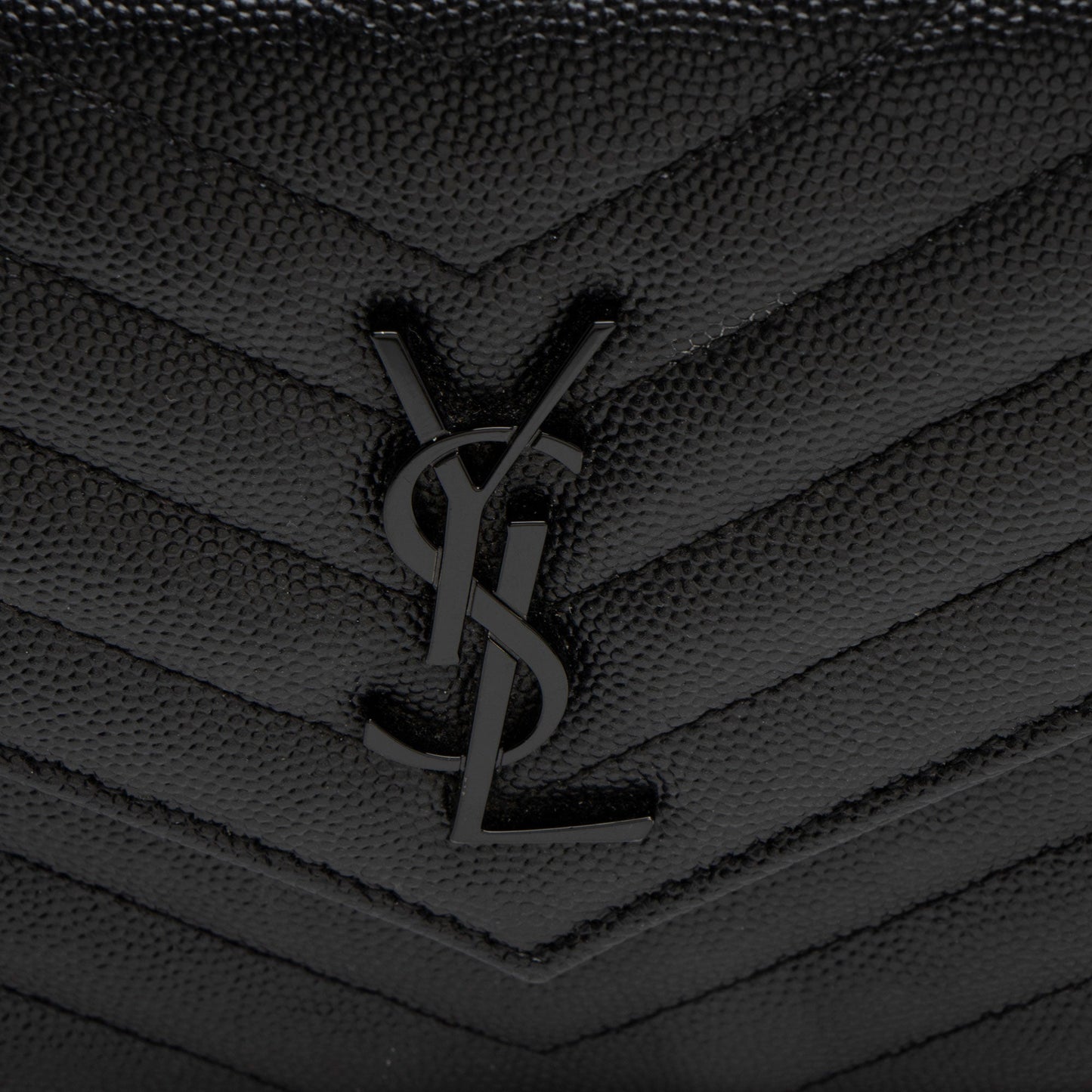 Saint Laurent Matelasse Grain de Poudre Monogram Envelope Chain Wallet xHzUT8