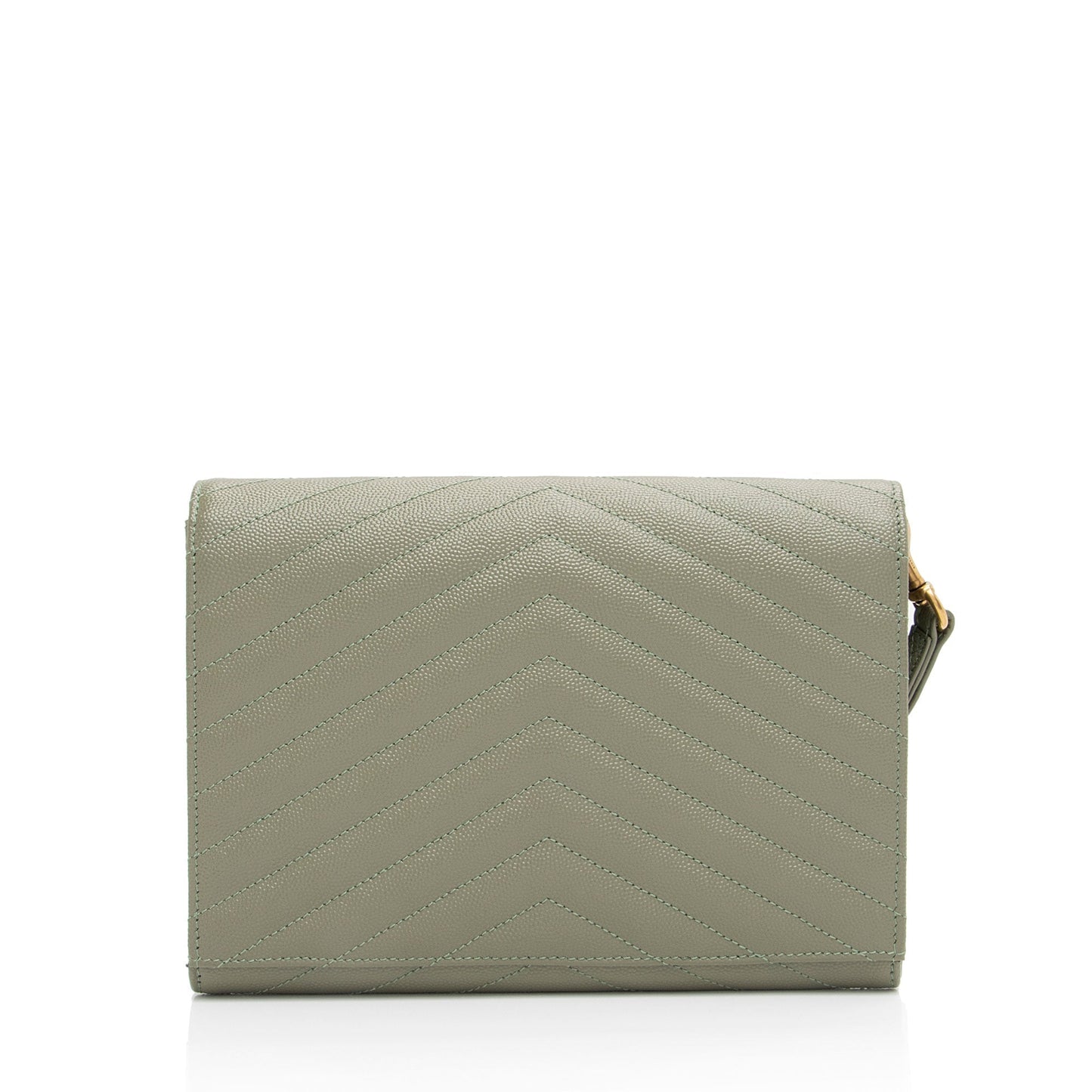 Saint Laurent Matelasse Grain de Poudre Monogram Envelope Pouch H63Wlo