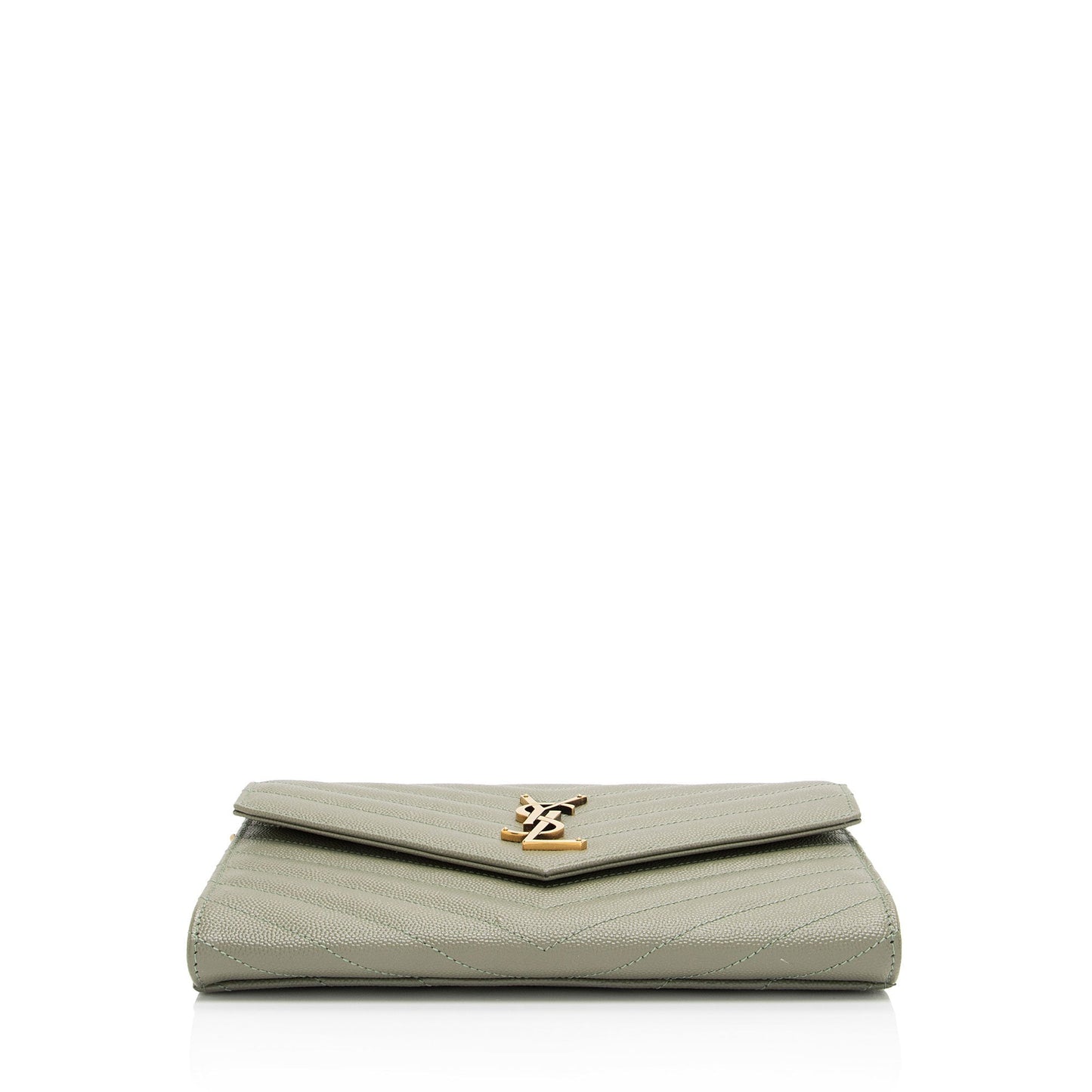 Saint Laurent Matelasse Grain de Poudre Monogram Envelope Pouch H63Wlo