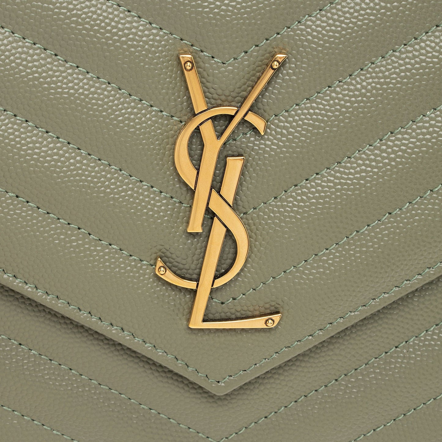 Saint Laurent Matelasse Grain de Poudre Monogram Envelope Pouch H63Wlo