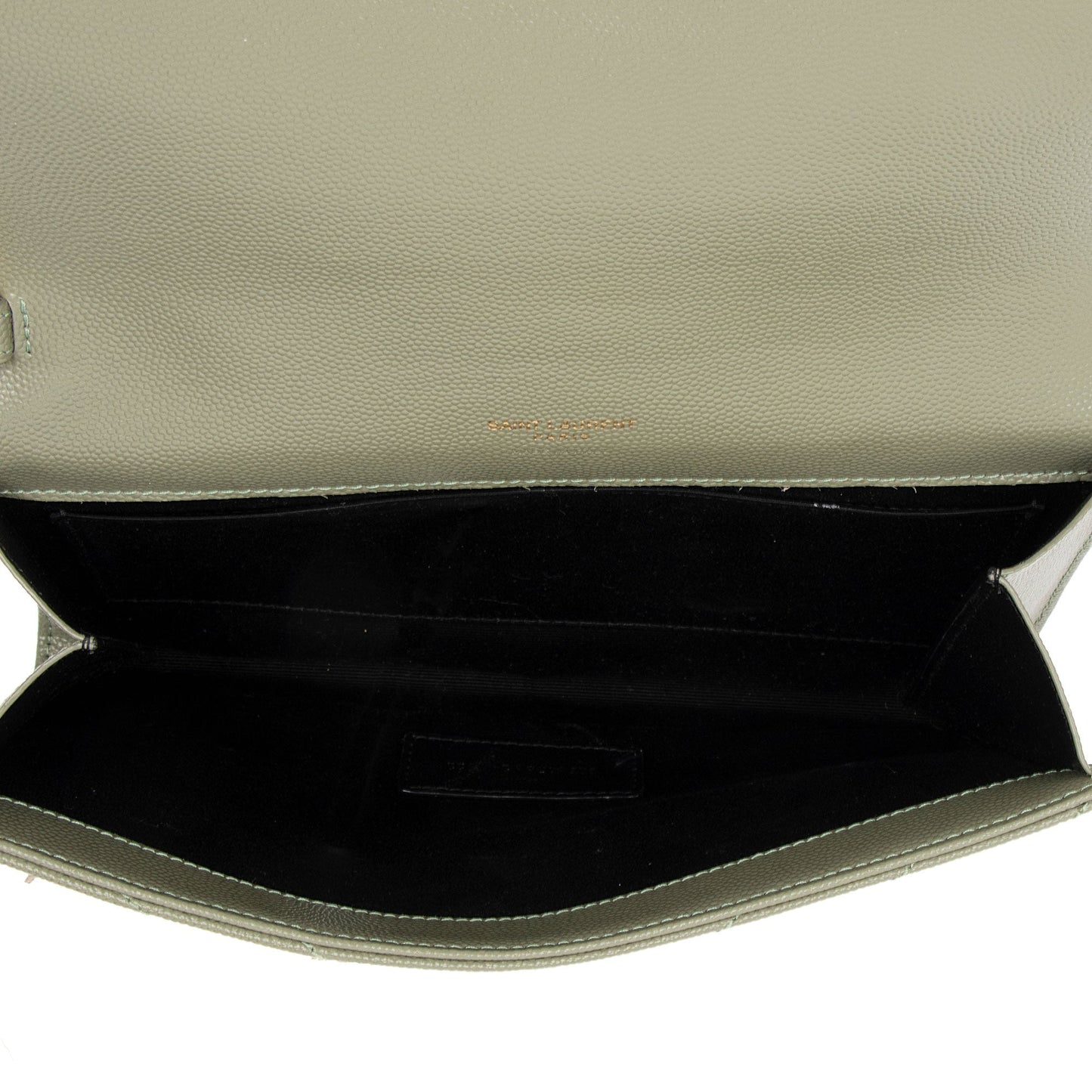 Saint Laurent Matelasse Grain de Poudre Monogram Envelope Pouch H63Wlo