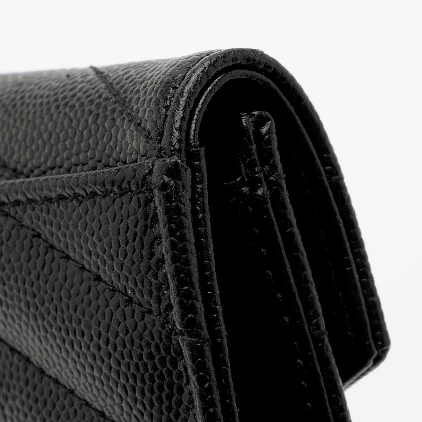 Saint Laurent Matelasse Grain de Poudre Monogram Envelope Small Wallet IW3B5H
